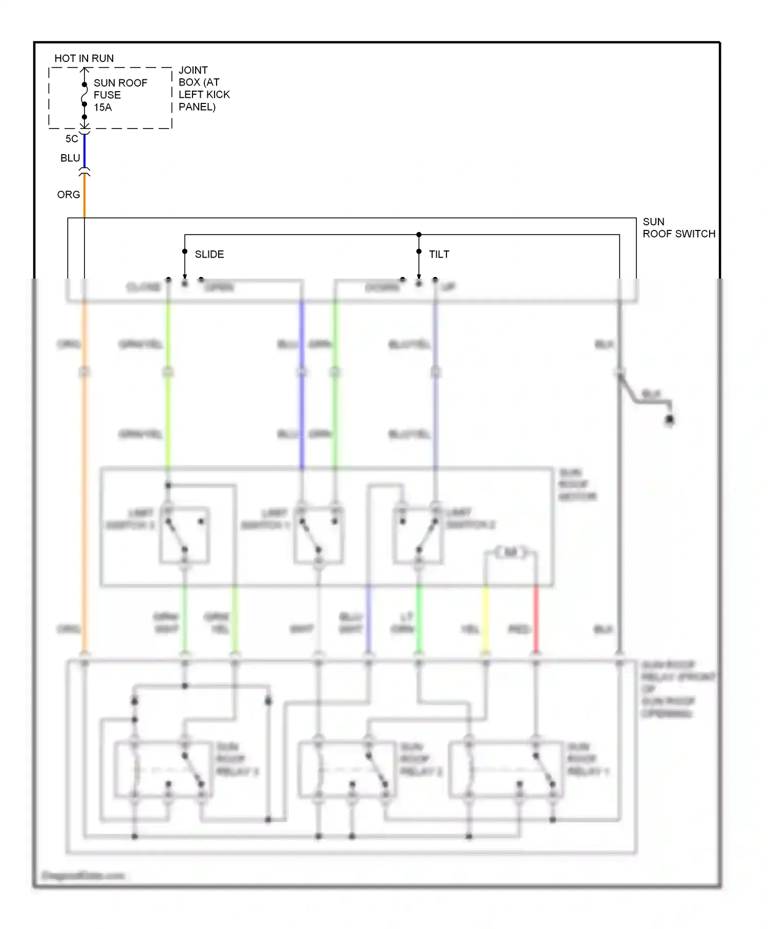 Mazda MPV II (1999-2003) blu wiring diagram  (26 of 33)