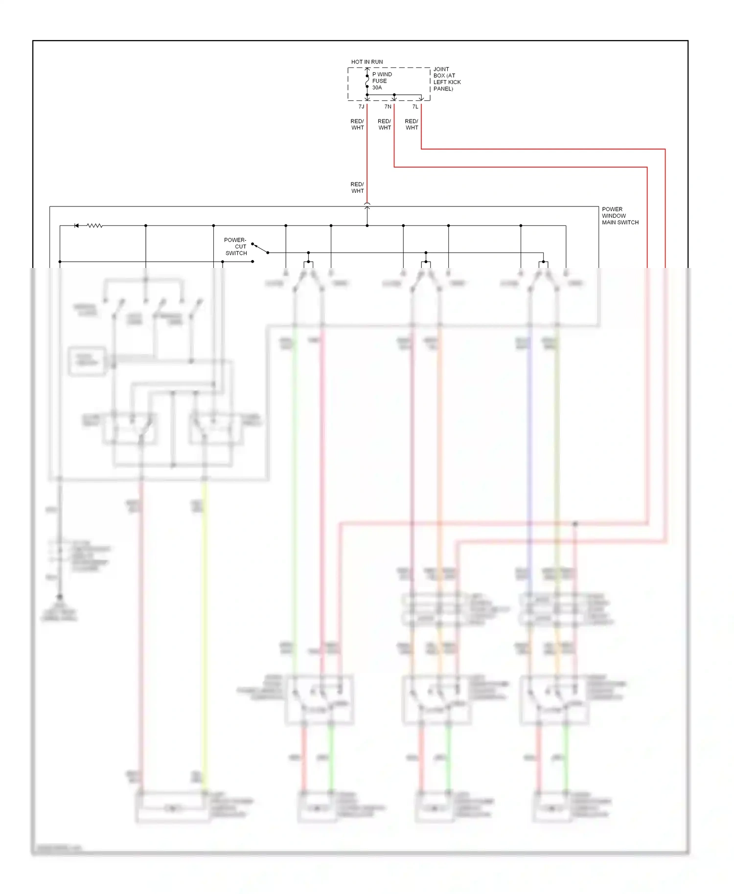 Mazda MPV II (1999-2003) close wiring diagram  (1 of 1)