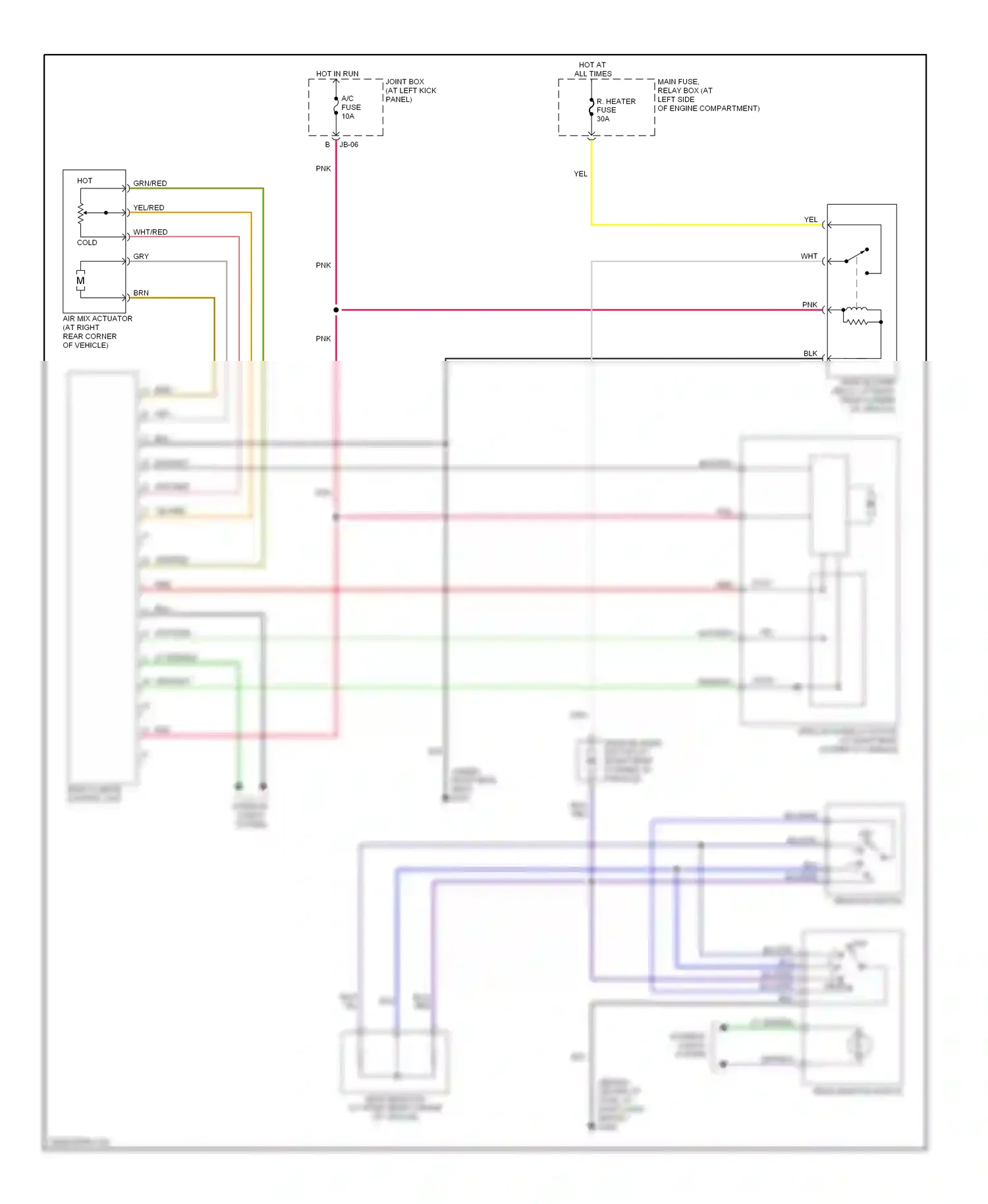 Mazda MPV II (1999-2003) face wiring diagram  (1 of 1)