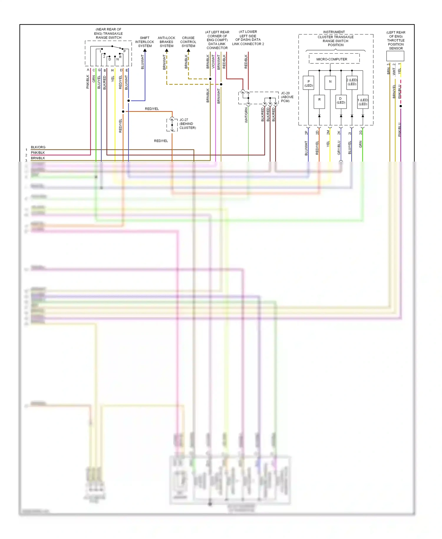 Mazda MPV II (1999-2003) led wiring diagram  (1 of 2)