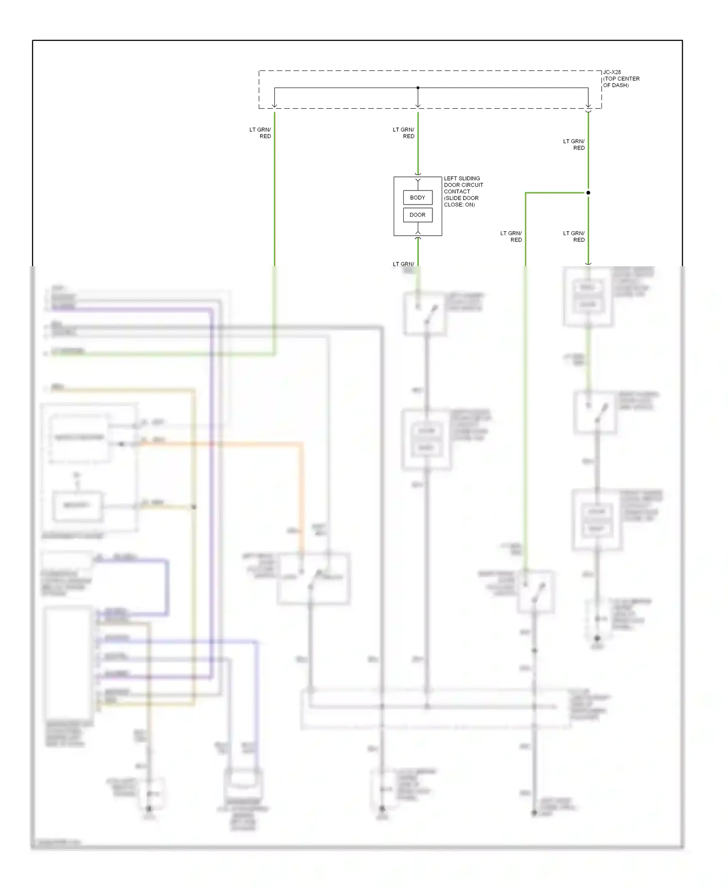 Mazda MPV II (1999-2003) microcomputer wiring diagram  (1 of 4)