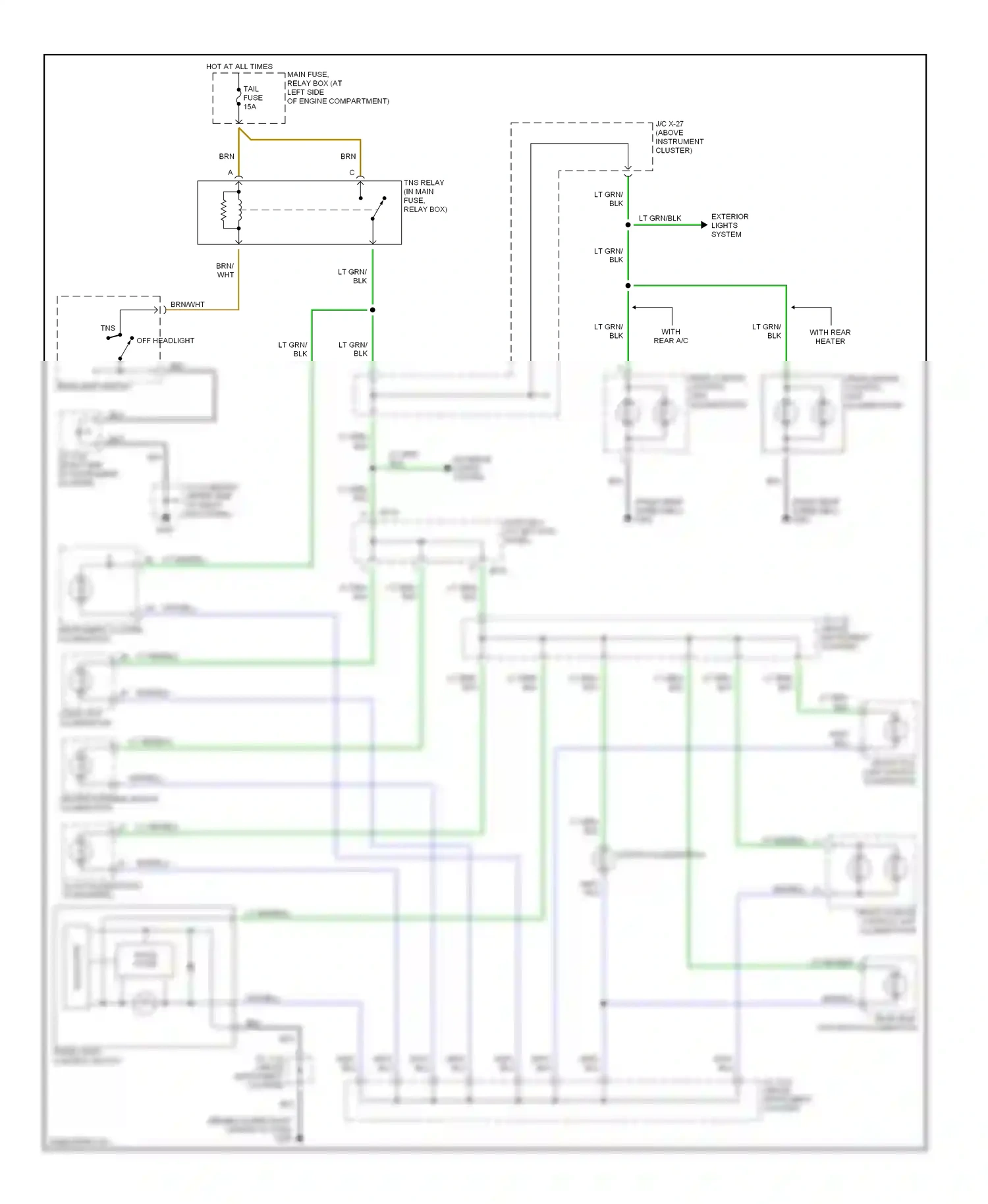 Mazda MPV II (1999-2003) oscillator wiring diagram  (1 of 1)