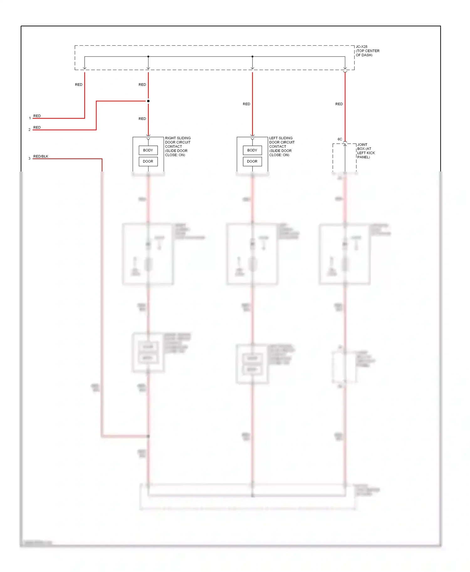 Mazda MPV II (1999-2003) red wiring diagram  (22 of 30)