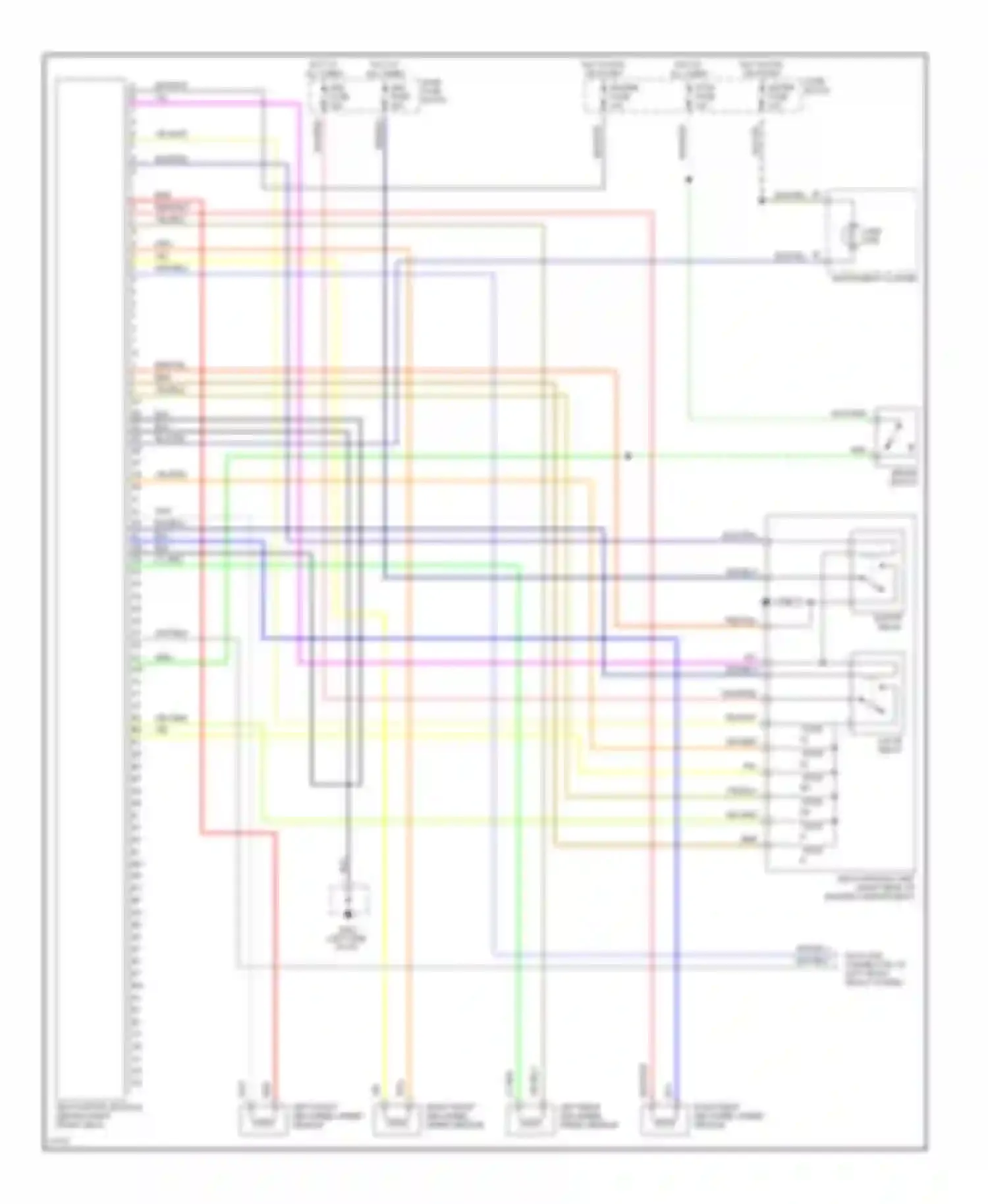 Wiring diagram blk for Mazda MX-5 NA (1989-1998) (2 of 29)