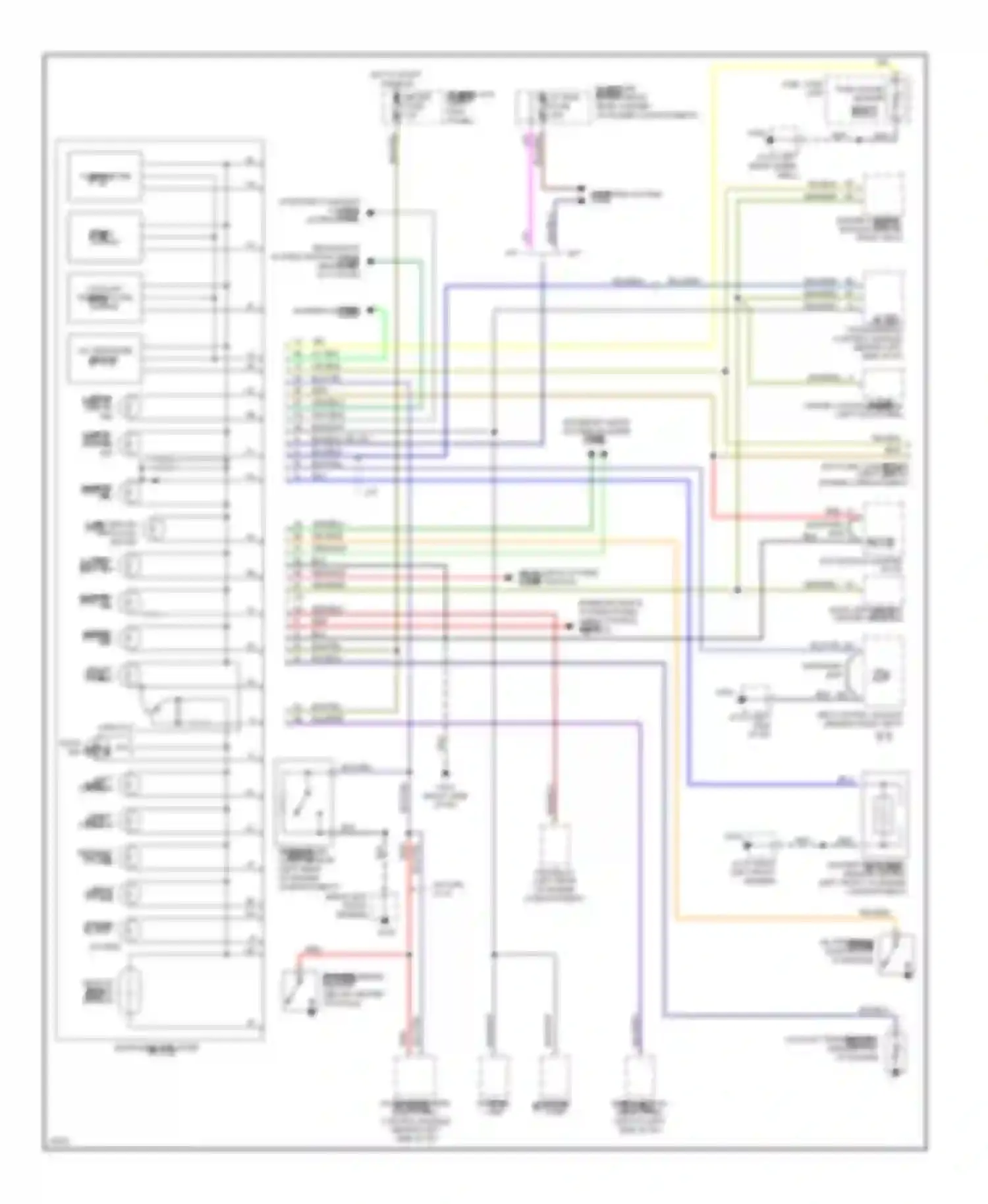 Wiring diagram blk/red for Mazda MX-5 NA (1989-1998) (5 of 9)