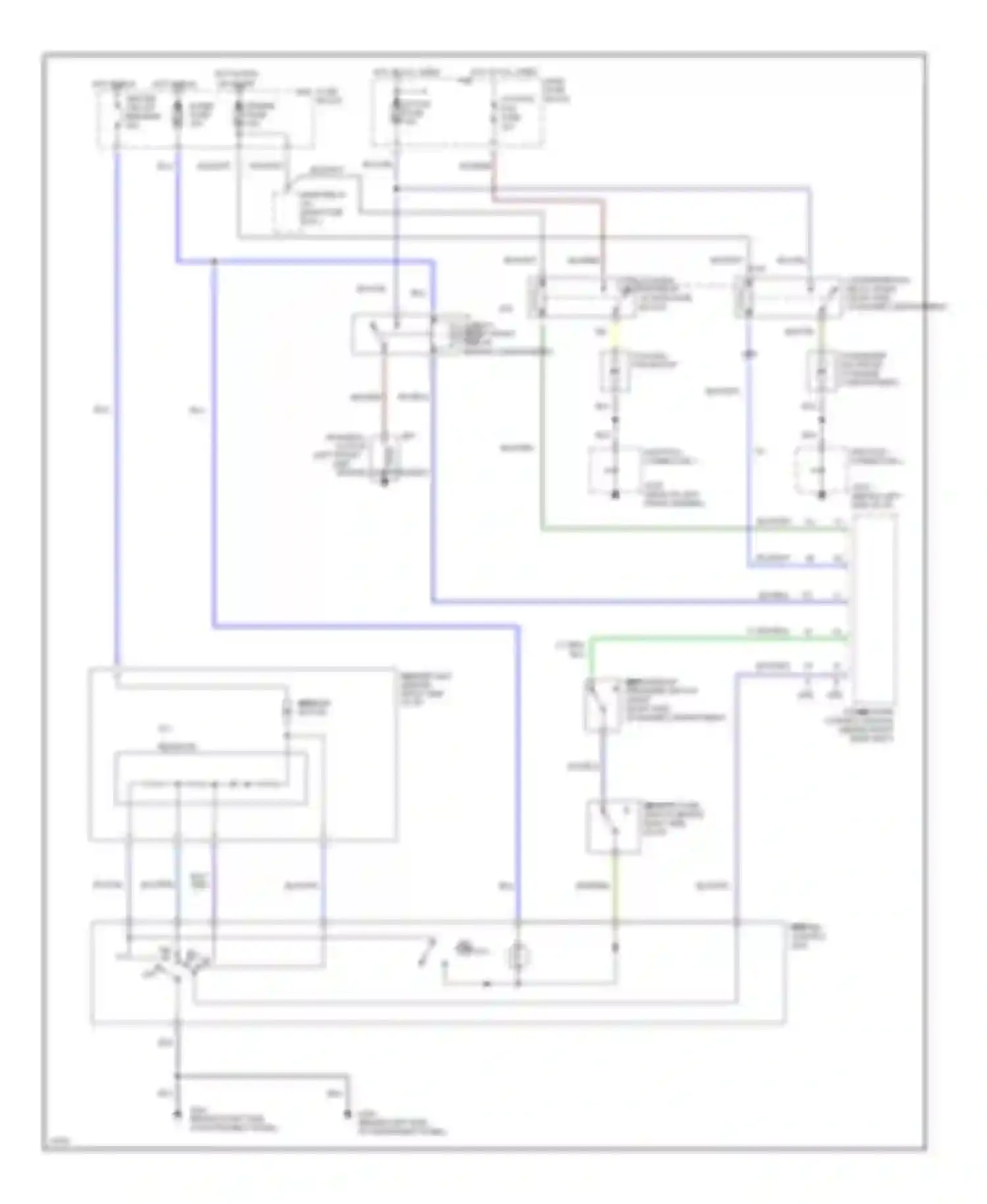 Wiring diagram blk/wht for Mazda MX-5 NA (1989-1998) (1 of 8)