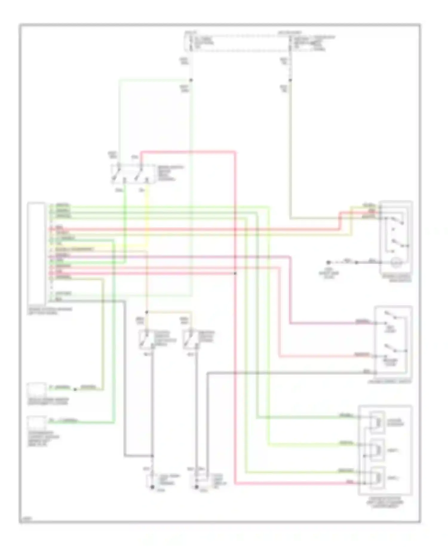 Wiring diagram cruise control main switch for Mazda MX-5 NA (1989-1998) (1 of 1)