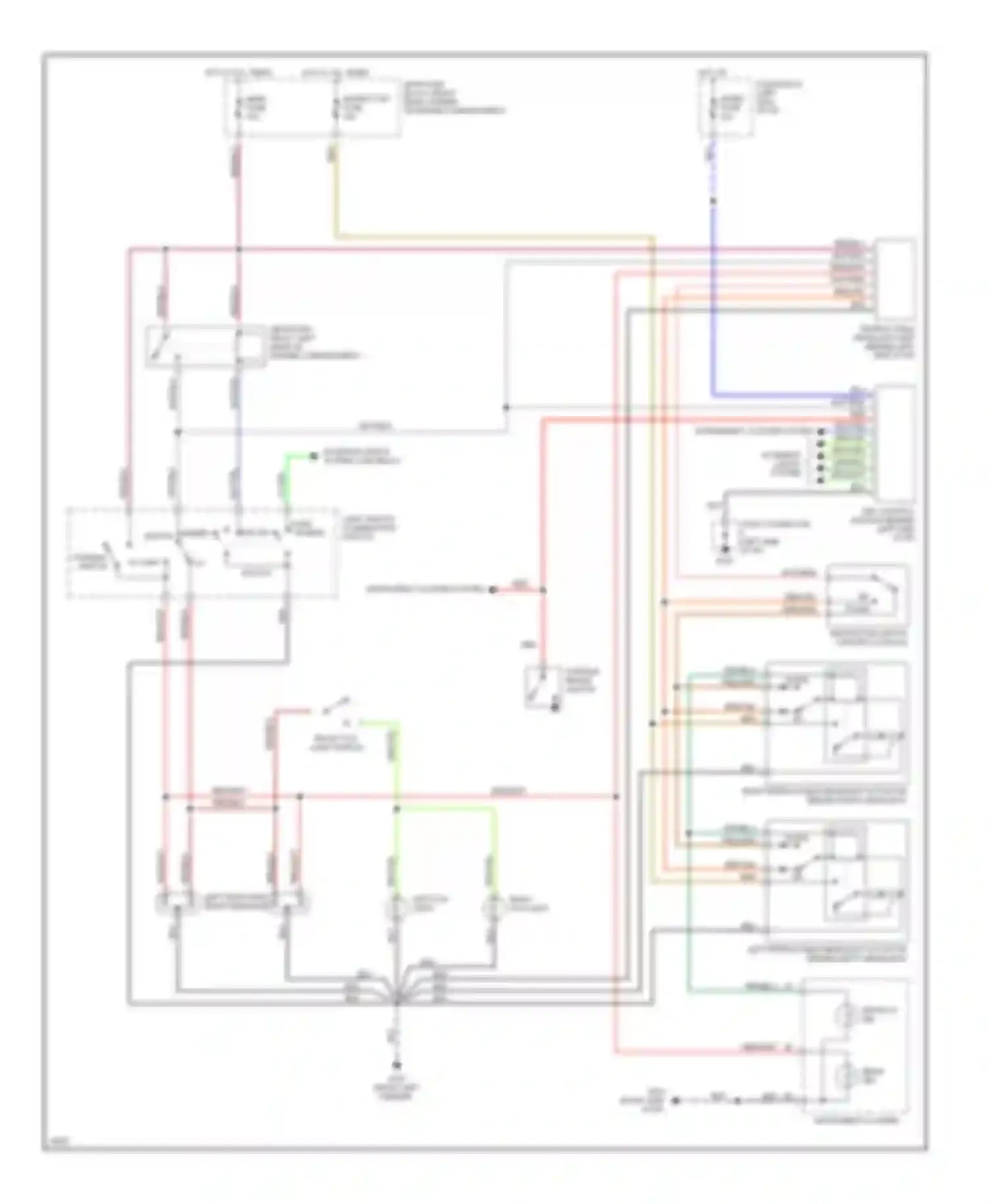 Wiring diagram grn/blk for Mazda MX-5 NA (1989-1998) (4 of 7)