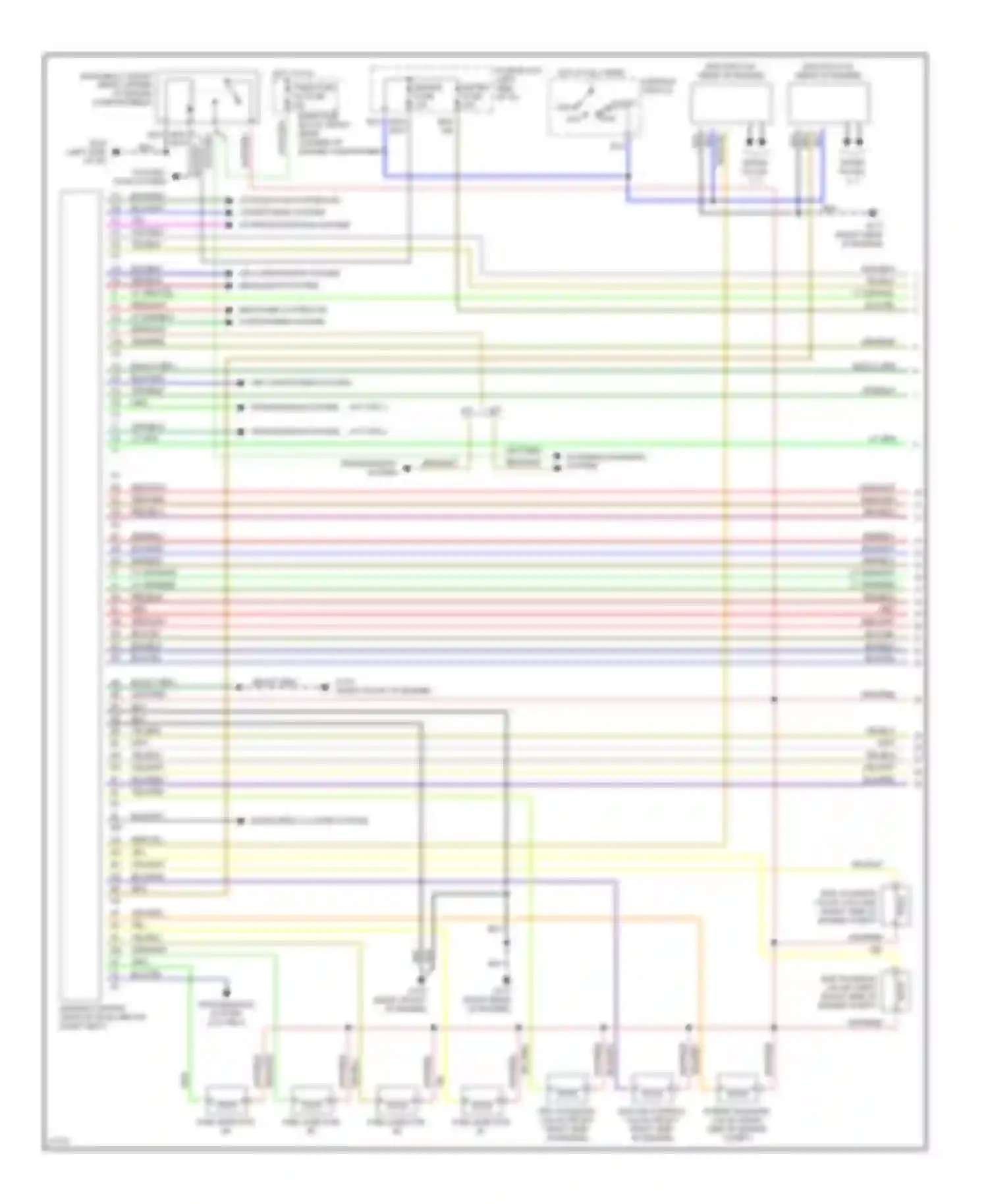 Wiring diagram run for Mazda MX-5 NA (1989-1998) (4 of 4)