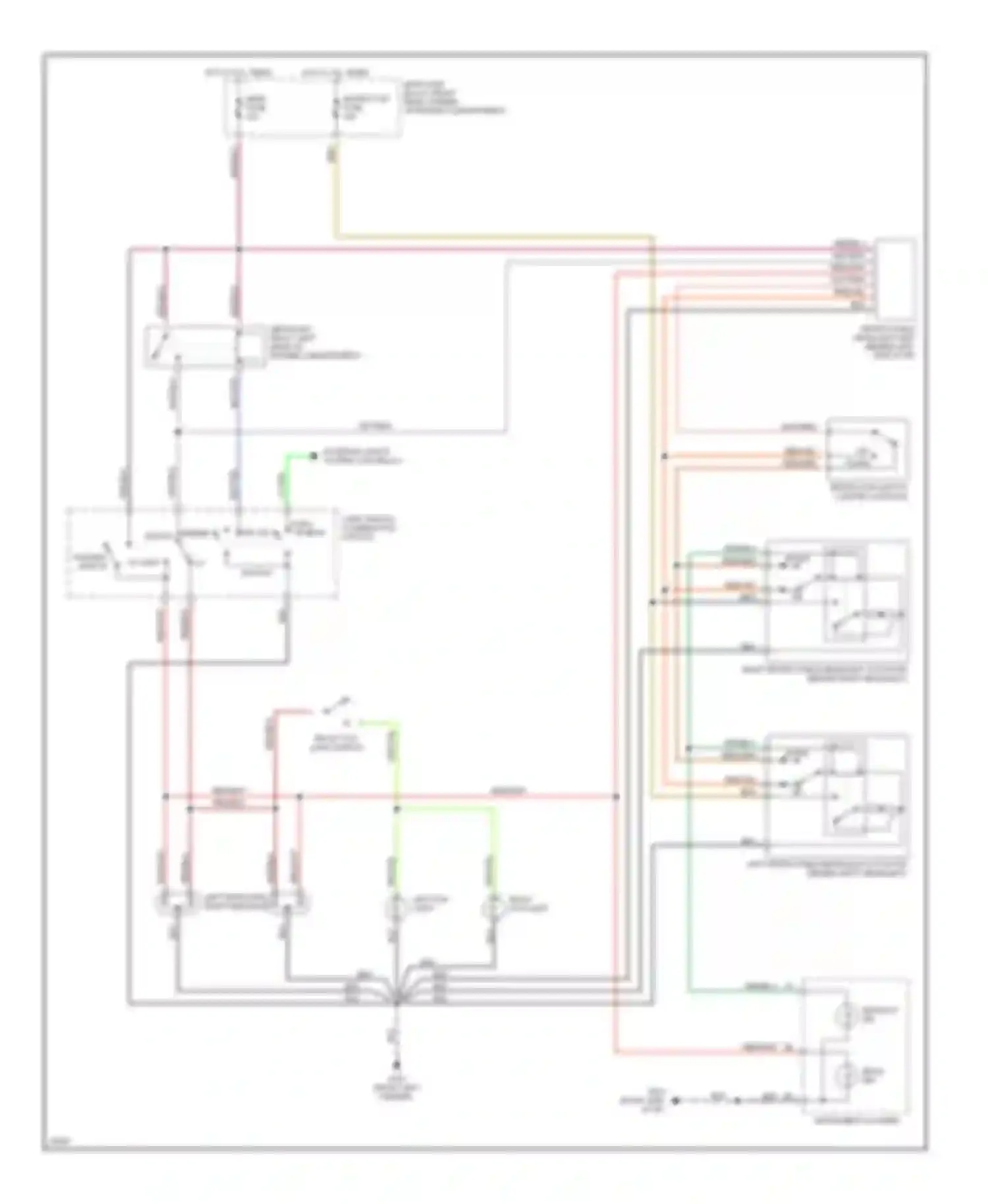 Wiring diagram up down for Mazda MX-5 NA (1989-1998) (2 of 2)
