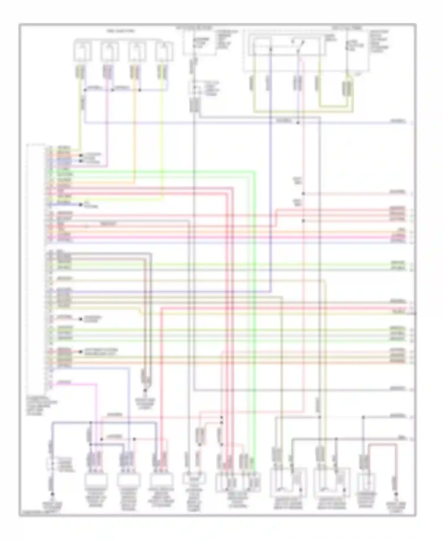 MX-5 Mazda NB facelift (2001-2005): Wiring diagram engine performance 1.8l (1 of 3)