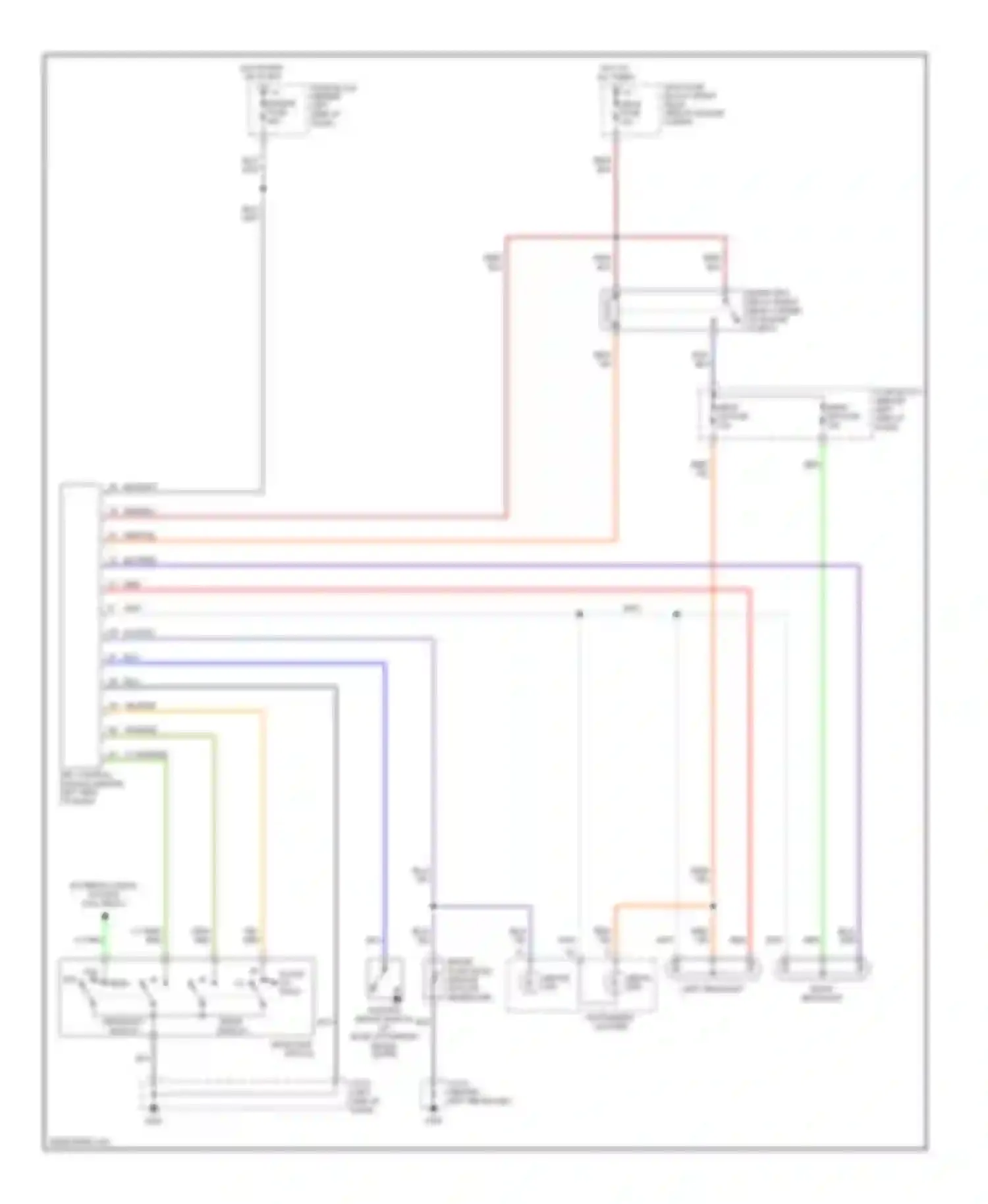 MX-5 Mazda NB (1998-2001): Headlight circuit, with drl