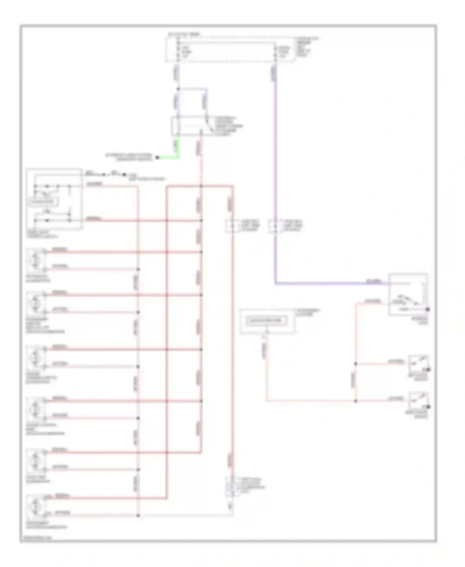 MX-5 Mazda NB (1998-2001): Interior light circuit