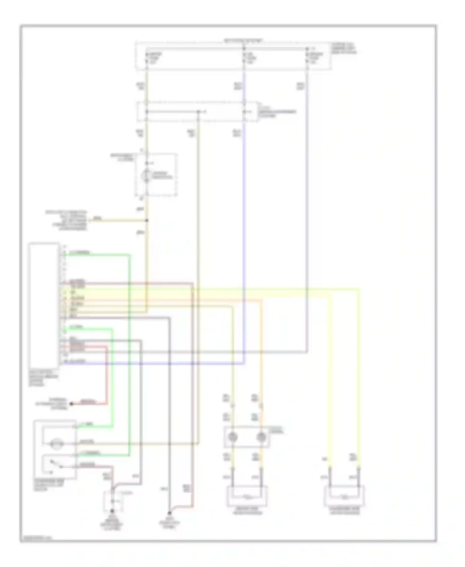 MX-5 Mazda NB (1998-2001): Supplemental restraint circuit