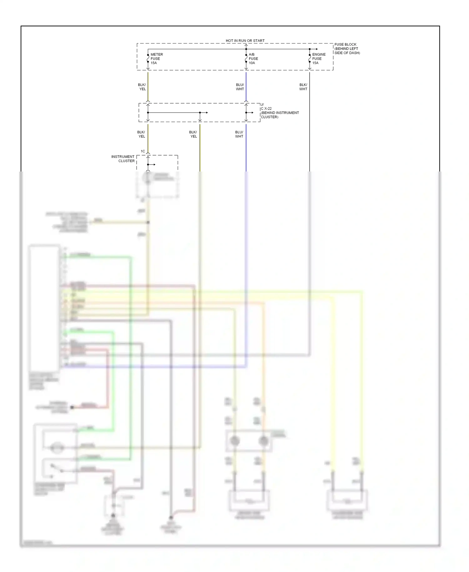 Mazda MX-5 NB (1998-2001) clock- spring wiring diagram  (2 of 2)