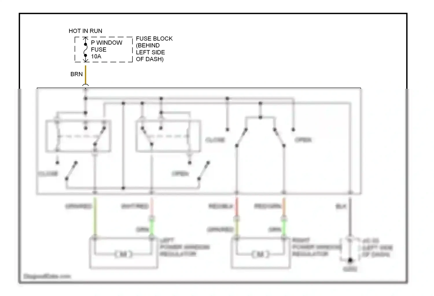 Mazda MX-5 NB (1998-2001) (open) wiring diagram  (1 of 1)