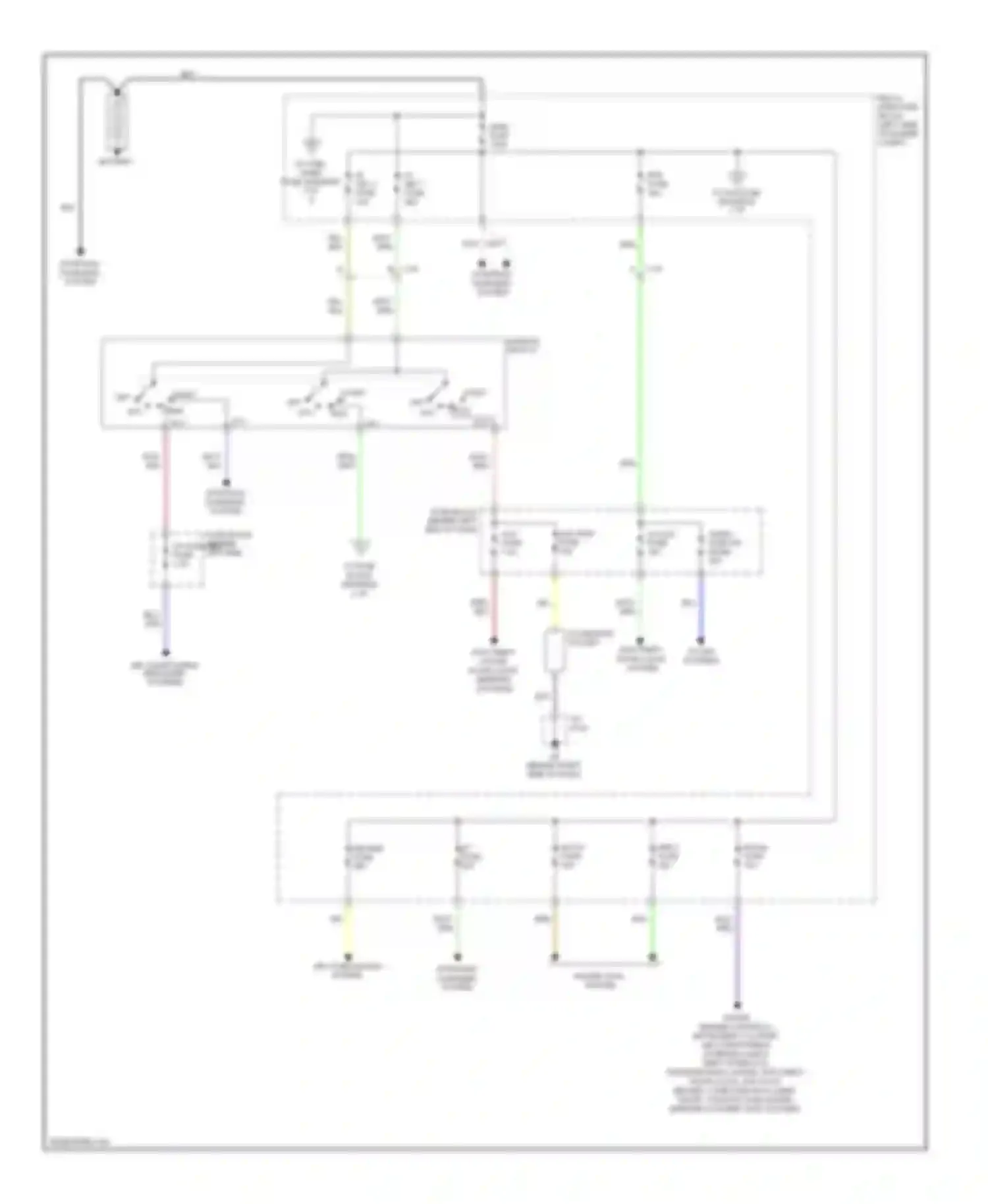 MX-5 Mazda NC facelift (2008-2015): Power distribution circuit (1 of 2)