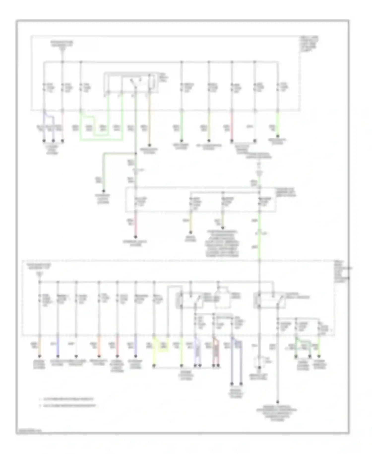 MX-5 Mazda NC facelift (2008-2015): Power distribution circuit (2 of 2)