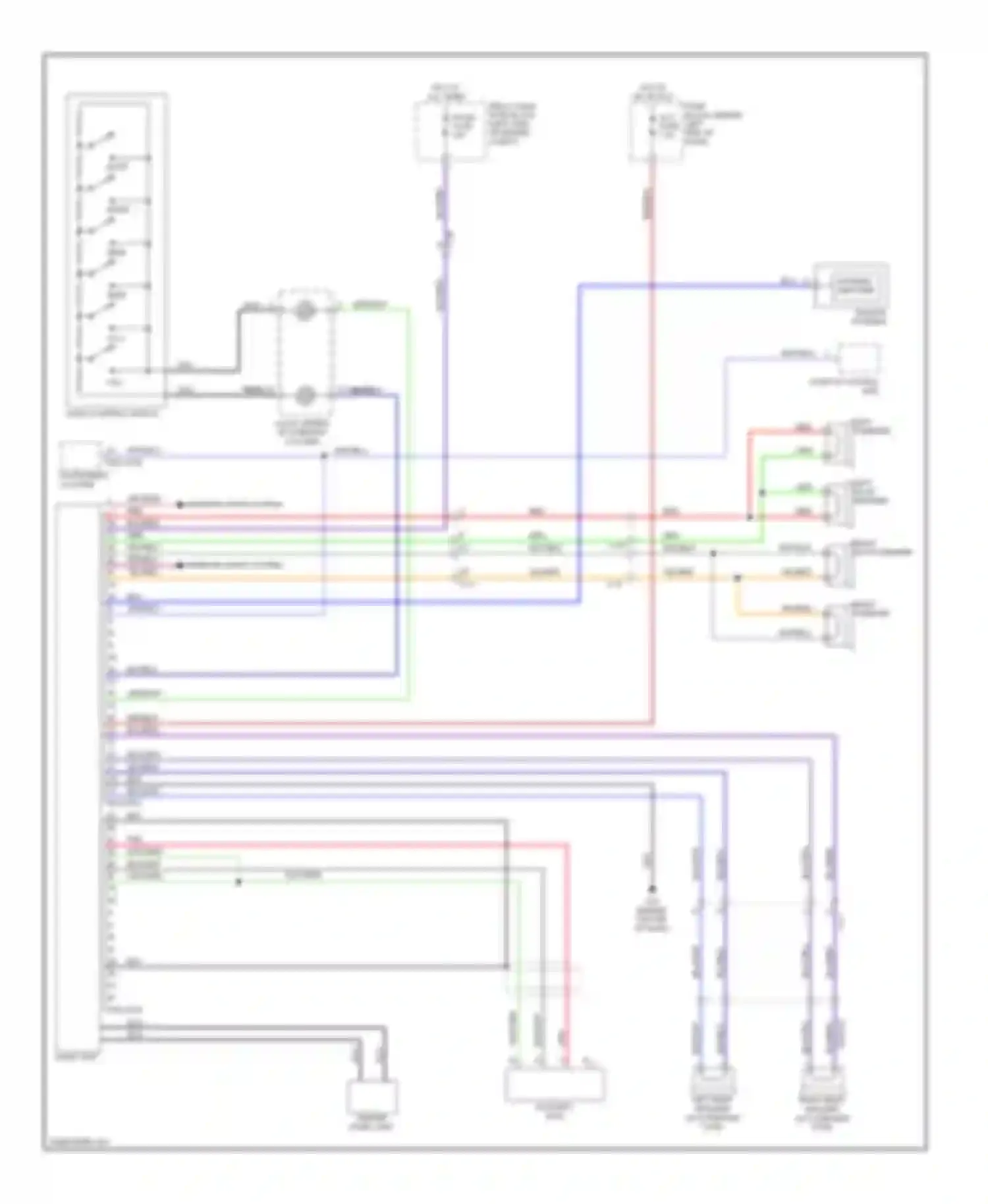 MX-5 Mazda NC facelift (2008-2015): Radio circuit, without bose
