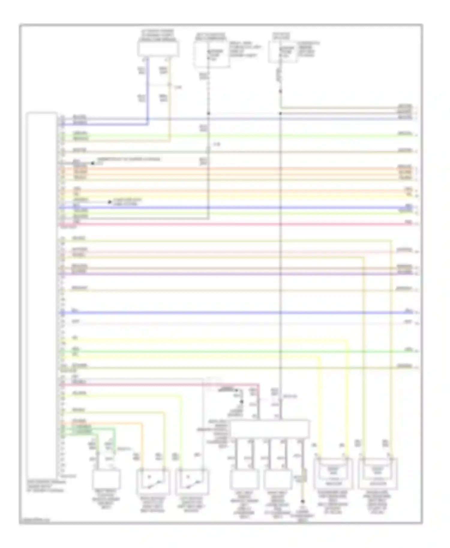 MX-5 Mazda NC facelift (2008-2015): Supplemental restraints circuit (1 of 2)