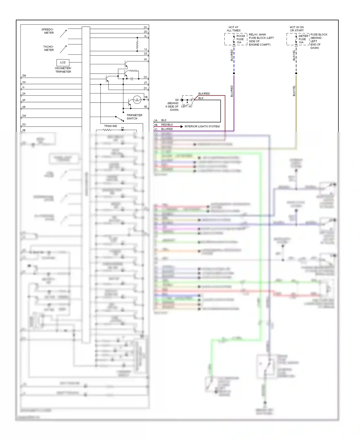 Mazda MX-5 NC facelift (2008-2015) microcomputer wiring diagram  (5 of 11)