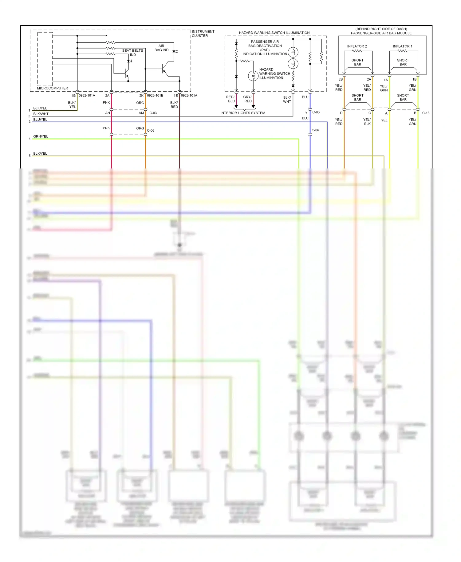 Mazda MX-5 NC facelift (2008-2015) microcomputer wiring diagram  (8 of 11)