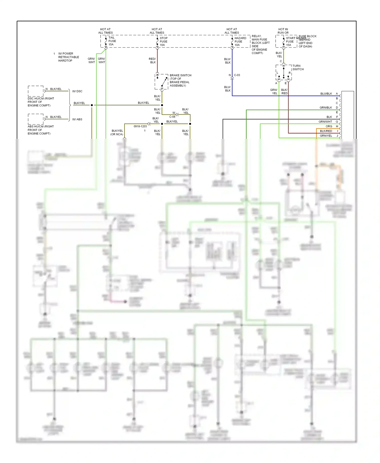 Mazda MX-5 NC facelift (2008-2015) off wiring diagram  (1 of 3)