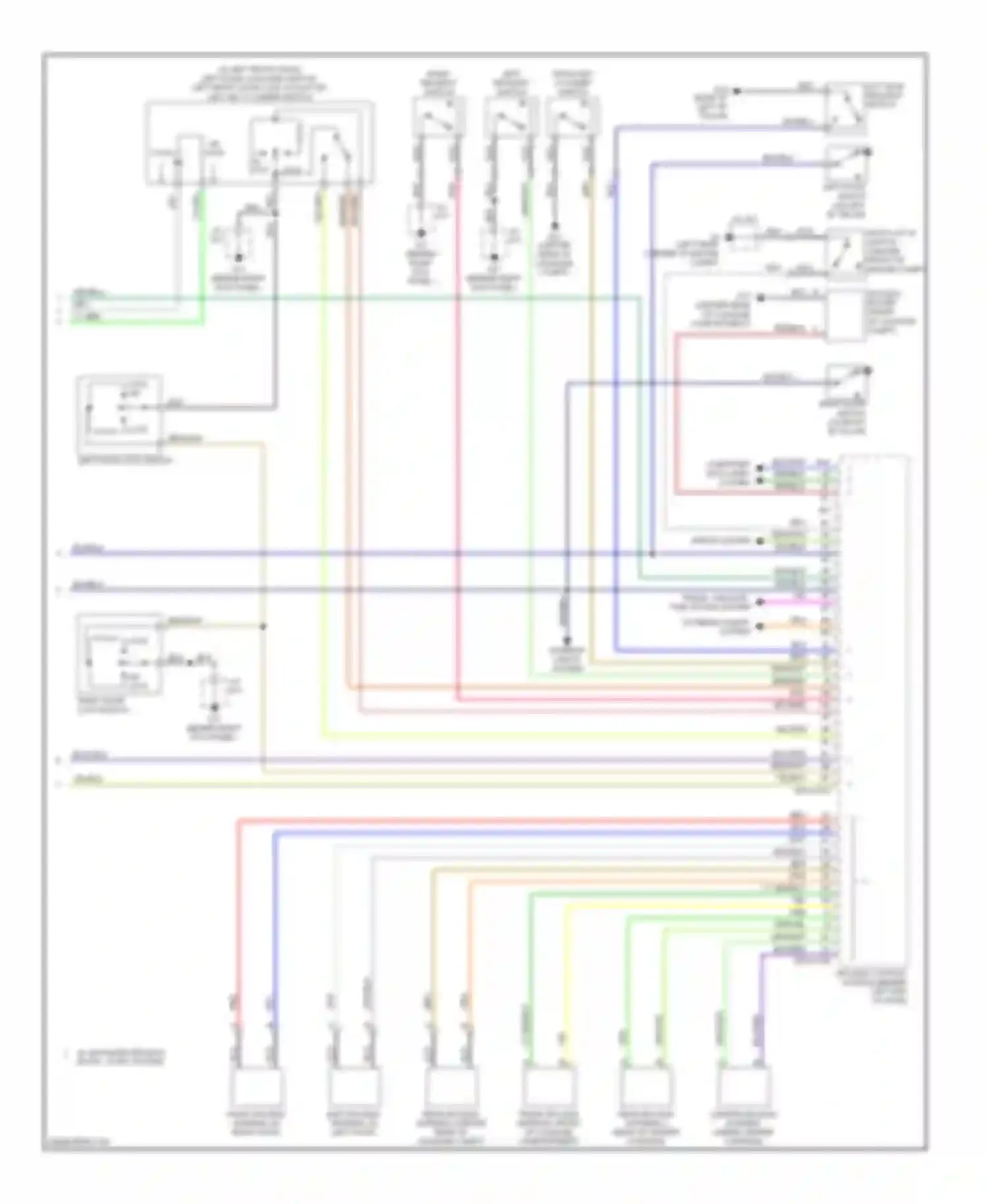 MX-5 Mazda NC (2005-2008): Forced entry circuit (2 of 2)