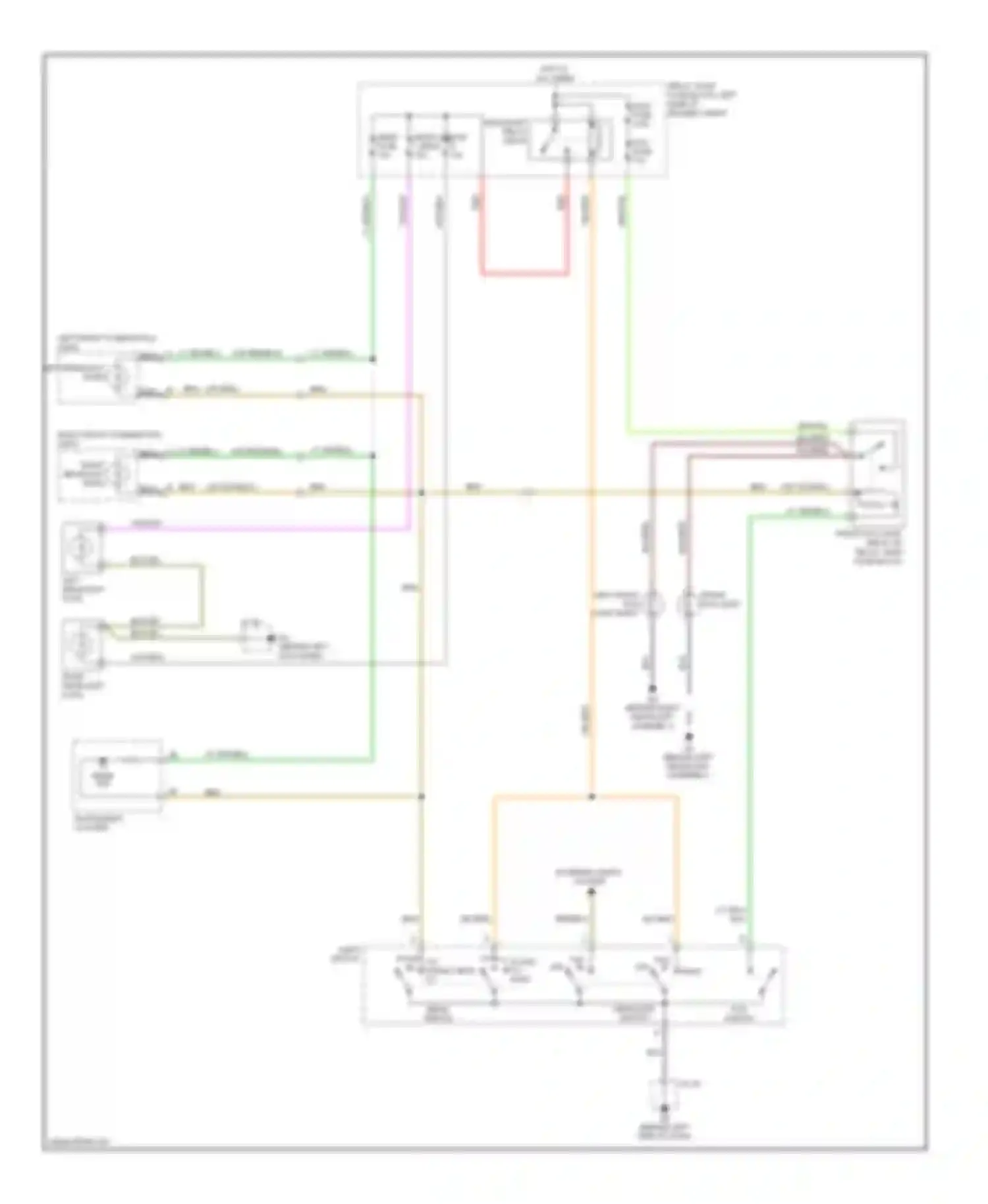 MX-5 Mazda NC (2005-2008): Headlights circuit, without drl, with halogen lamps