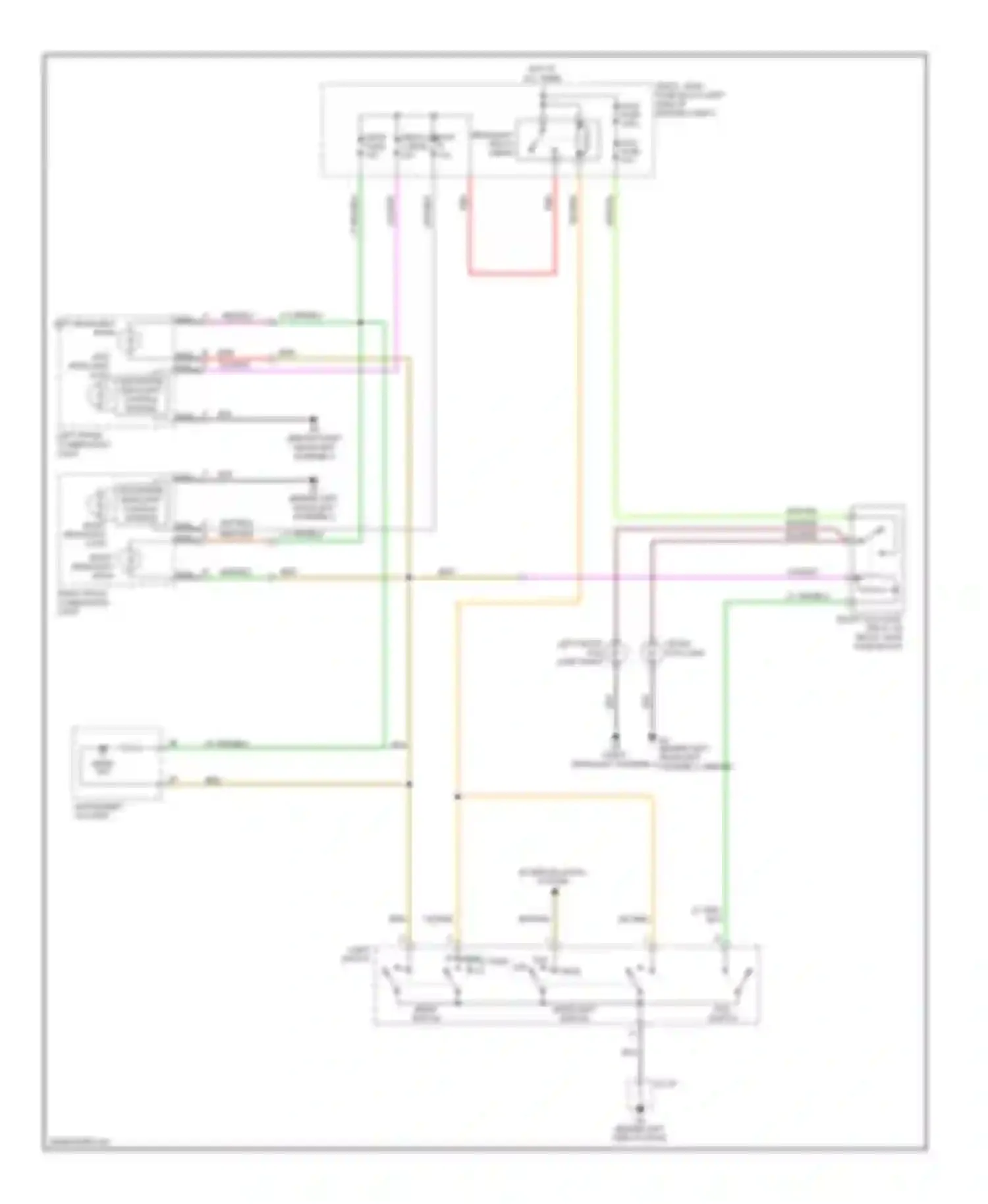MX-5 Mazda NC (2005-2008): Headlights circuit, without drl, with hid