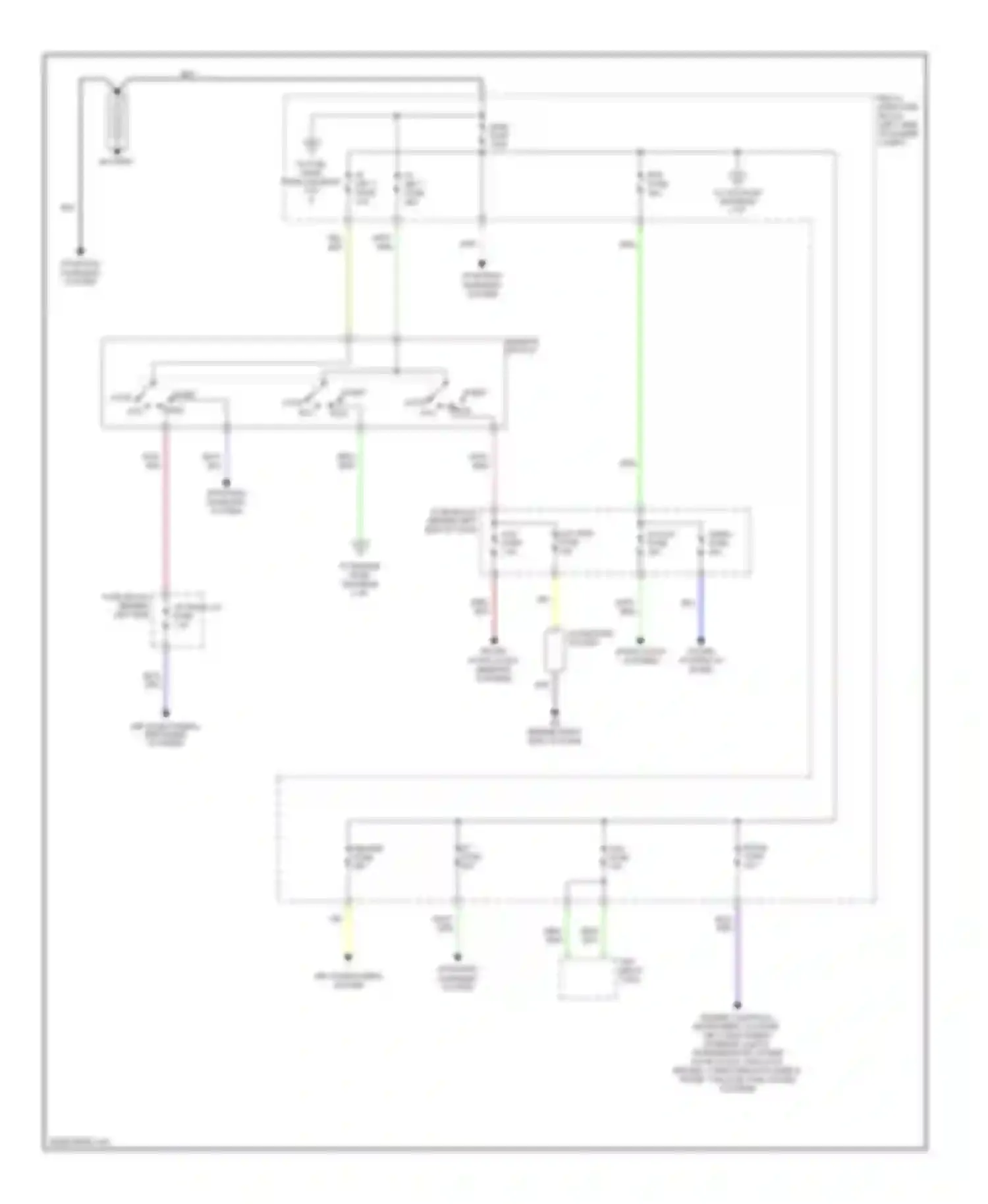 MX-5 Mazda NC (2005-2008): Power distribution circuit (1 of 2)