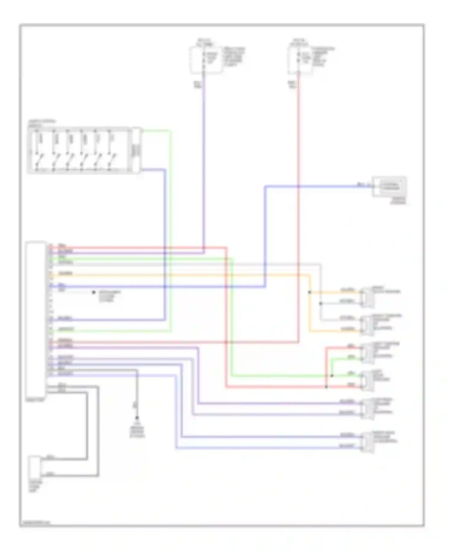 MX-5 Mazda NC (2005-2008): Radio circuit, with base radio