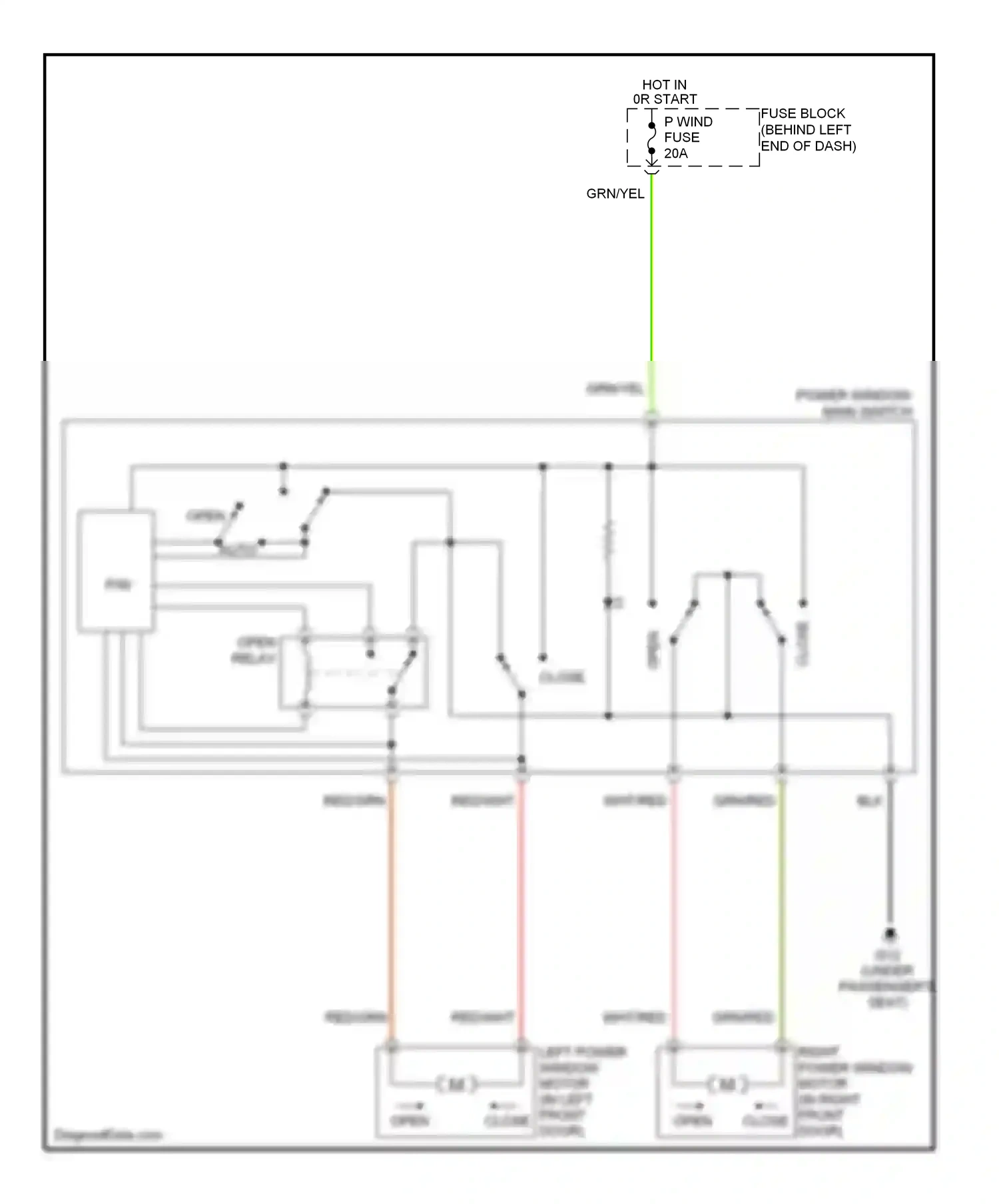 Mazda MX-5 NC (2005-2008) auto wiring diagram  (1 of 1)