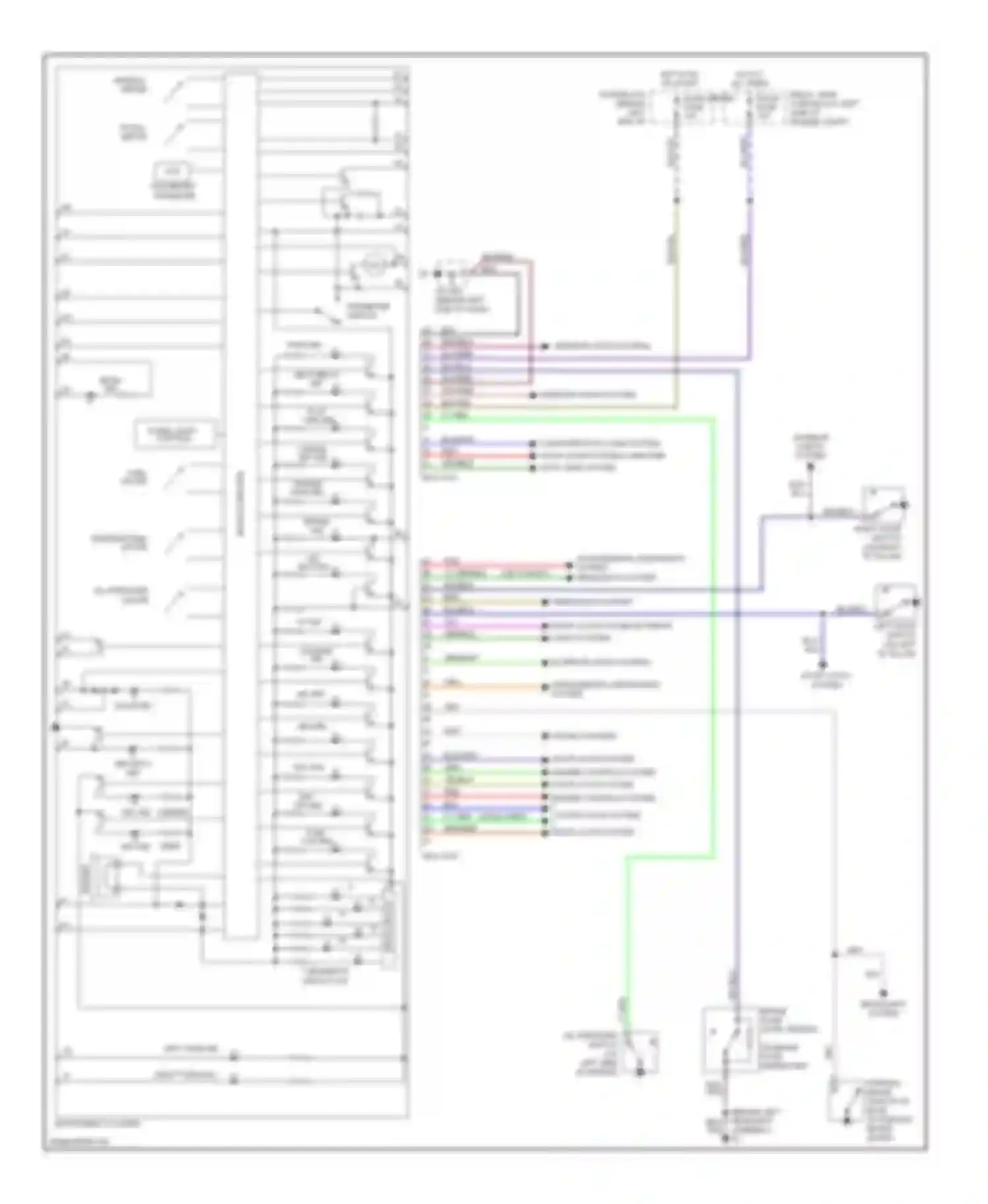 Wiring diagram "b" pillar) for Mazda MX-5 NC (2005-2008) (1 of 1)