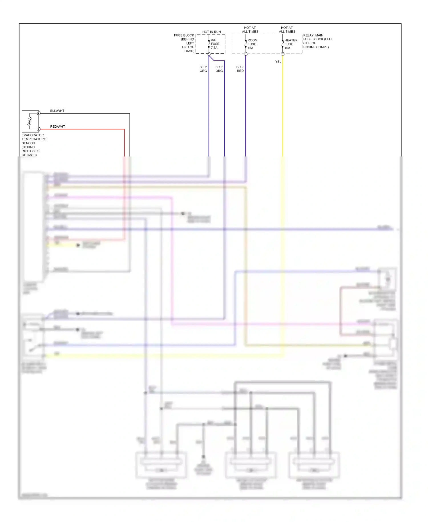 Mazda MX-5 NC (2005-2008) (behind left kick panel) wiring diagram  (8 of 9)