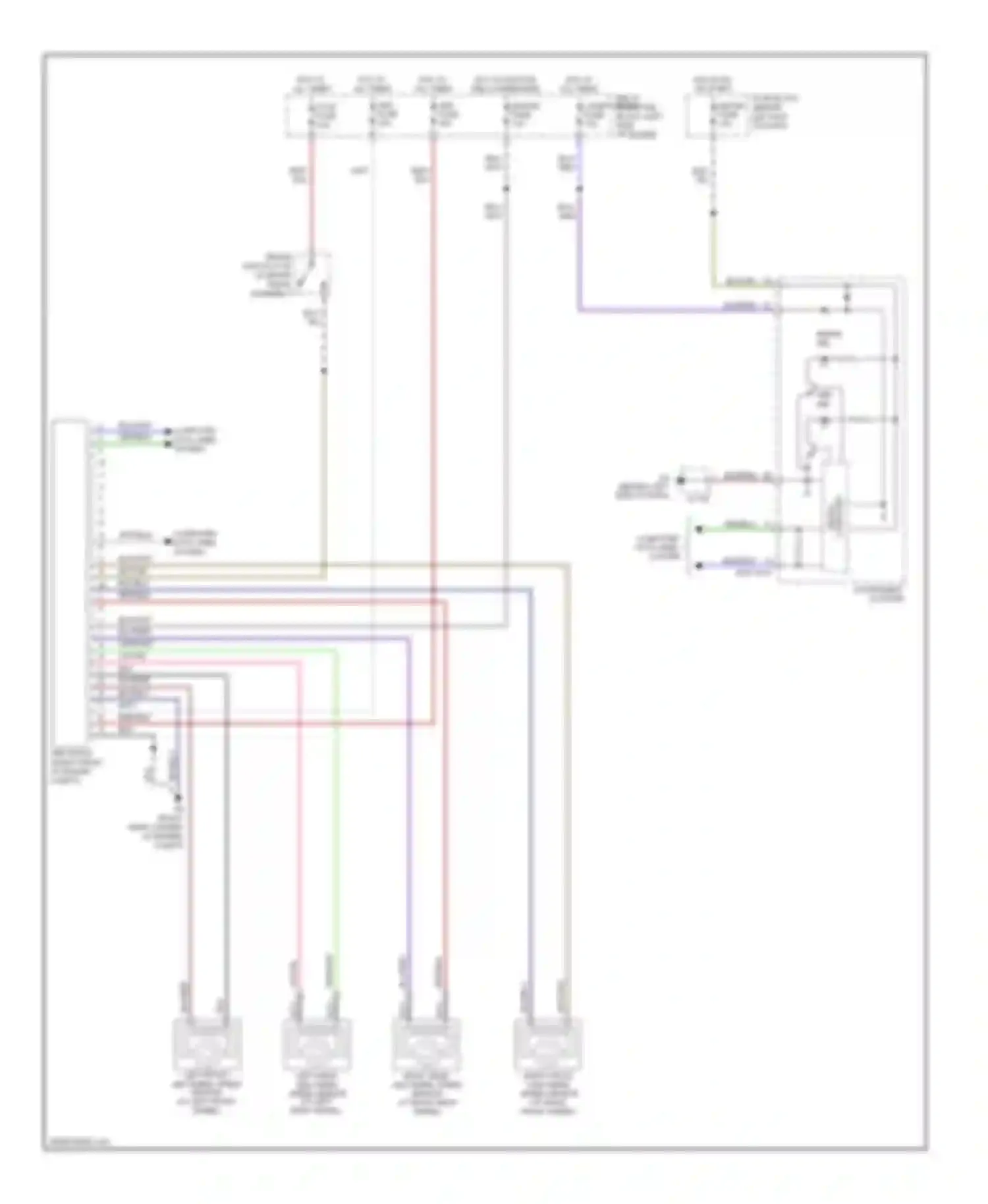Wiring diagram instrument cluster for Mazda MX-5 NC (2005-2008) (2 of 16)