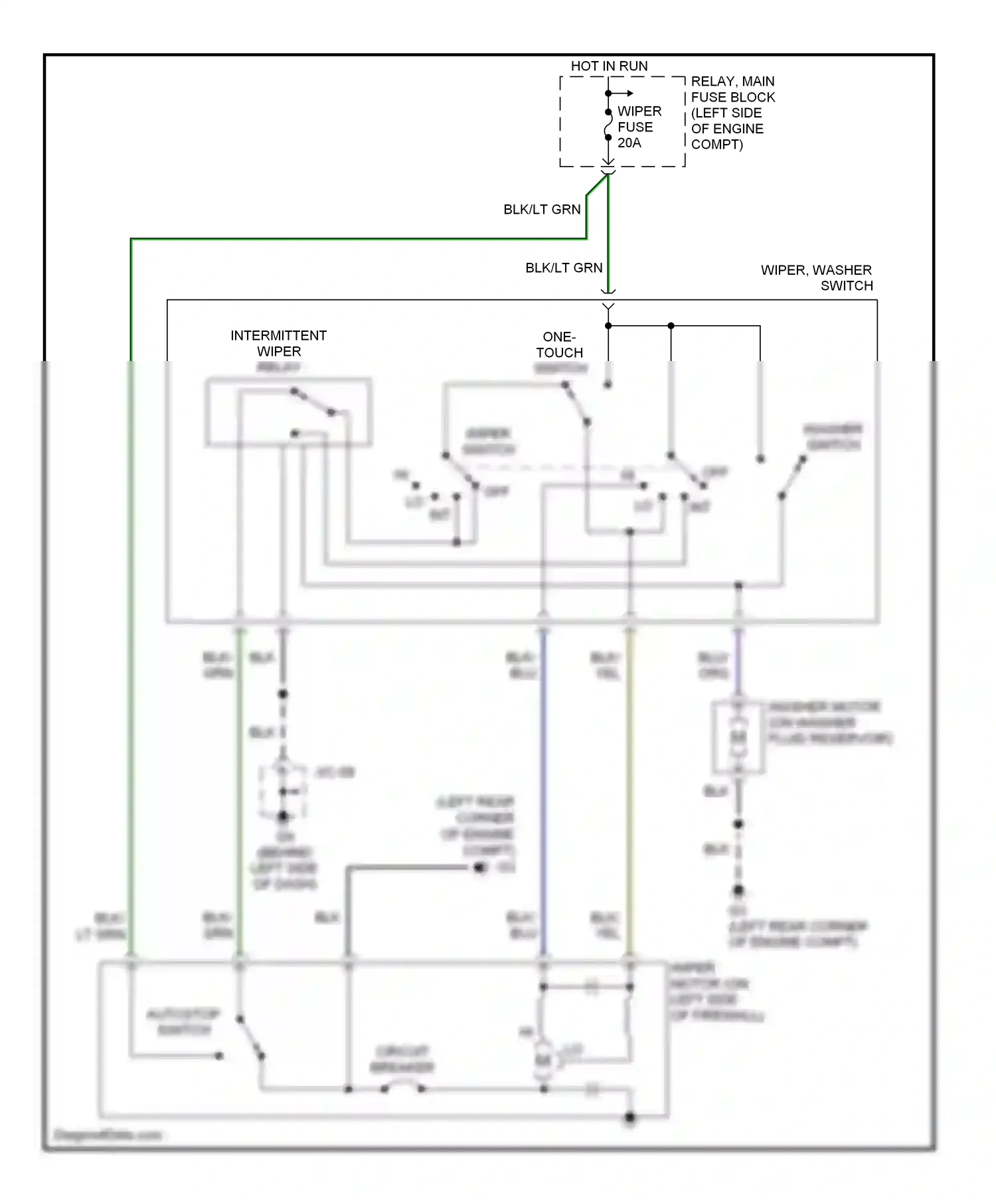 Mazda MX-5 NC (2005-2008) off wiring diagram  (2 of 2)