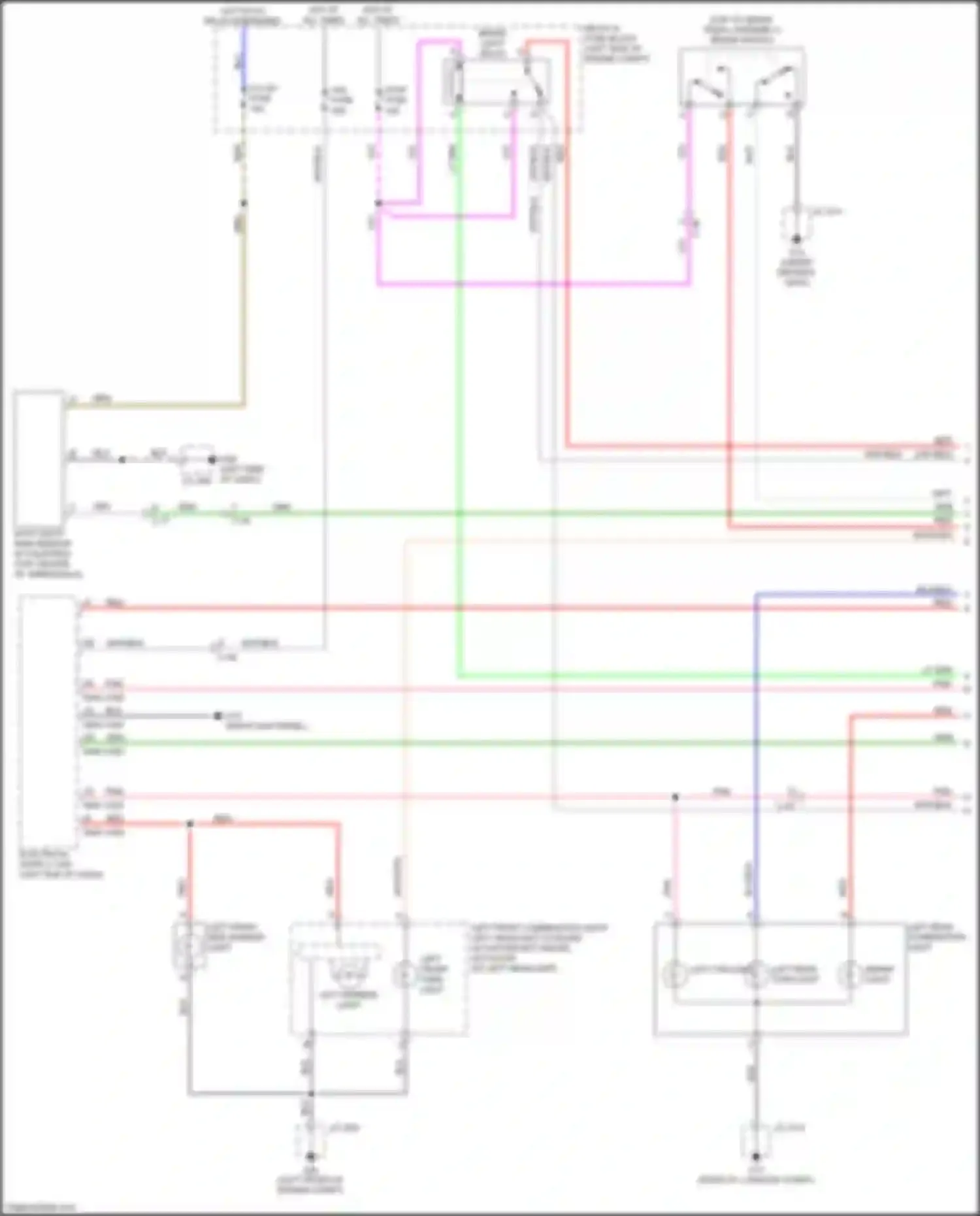 Wiring diagram auto light/ rain sensor for Mazda MX-5 ND (2015-2024) (1 of 2)