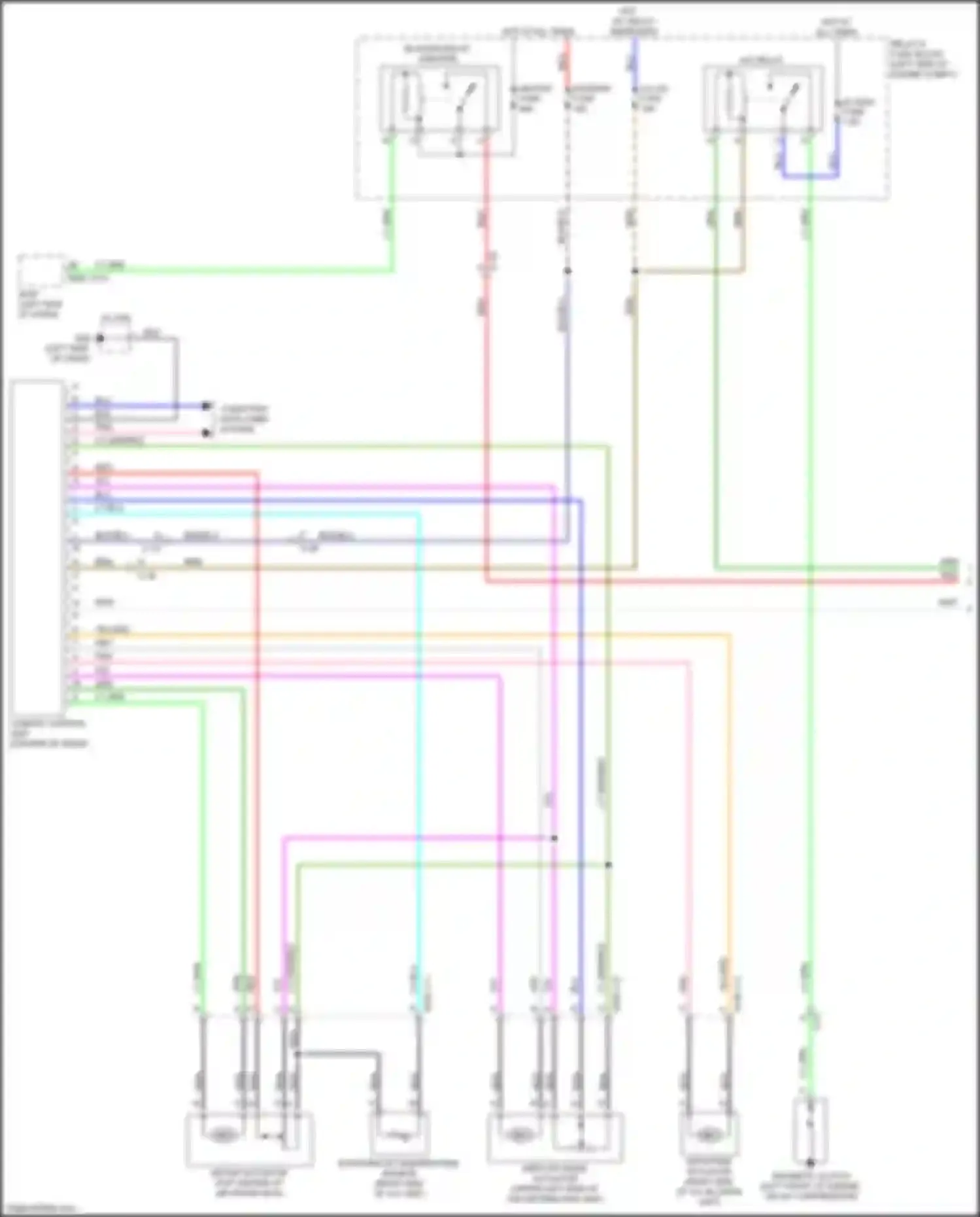 Wiring diagram climate control unit for Mazda MX-5 ND (2015-2024) (1 of 7)