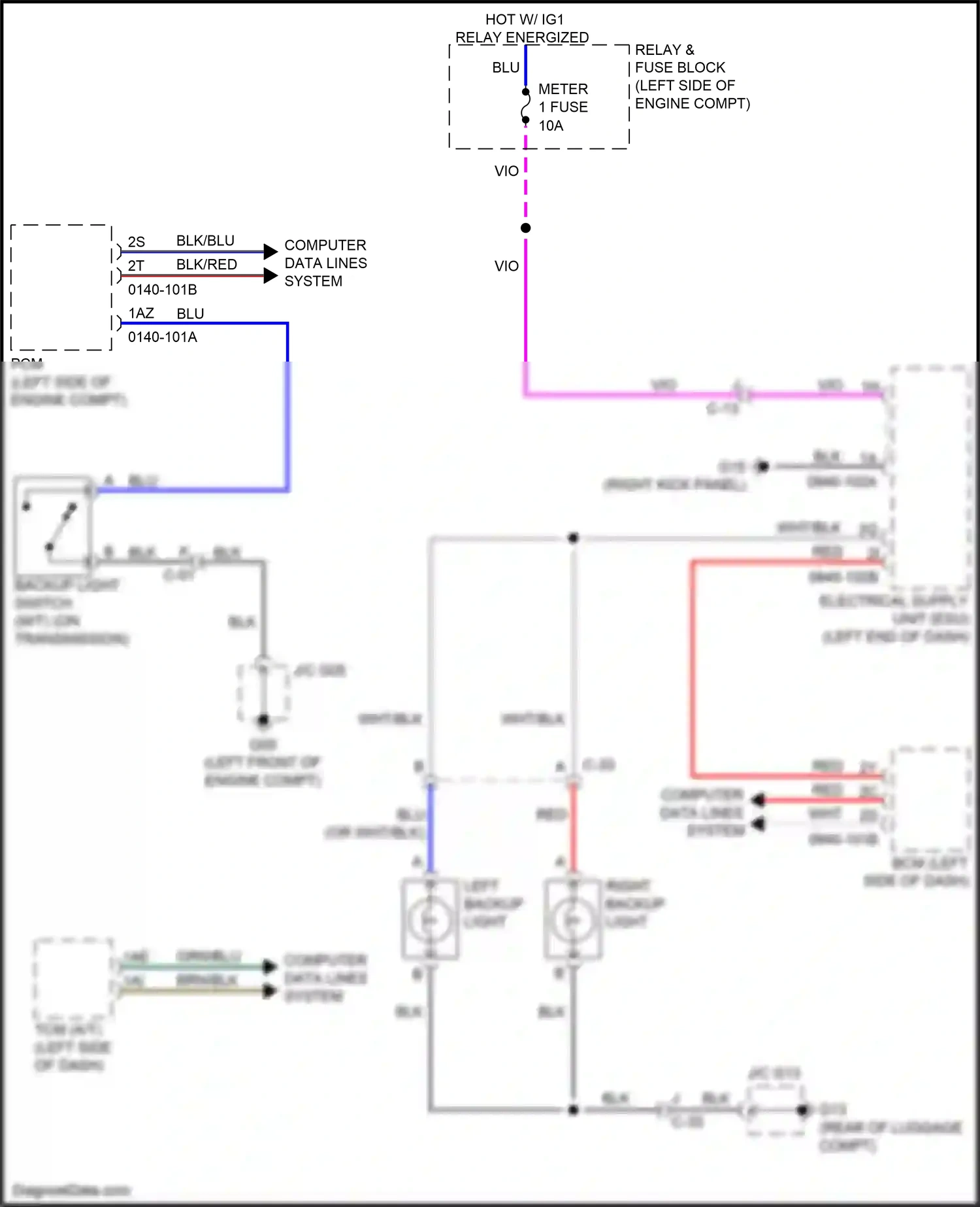 Mazda MX-5 ND (2015-2024) computer data lines system wiring diagram  (11 of 57)