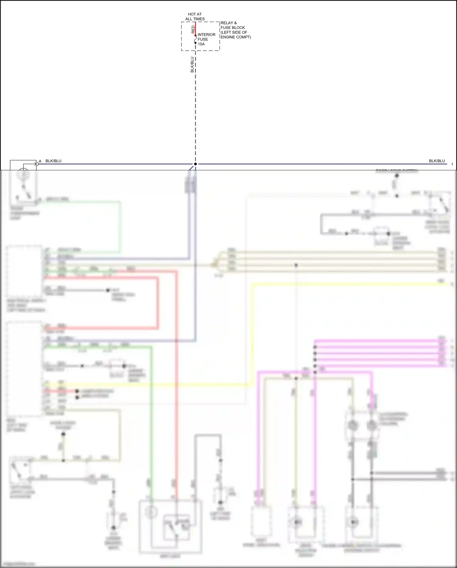 Mazda MX-5 ND (2015-2024) drive selection switch wiring diagram  (1 of 2)