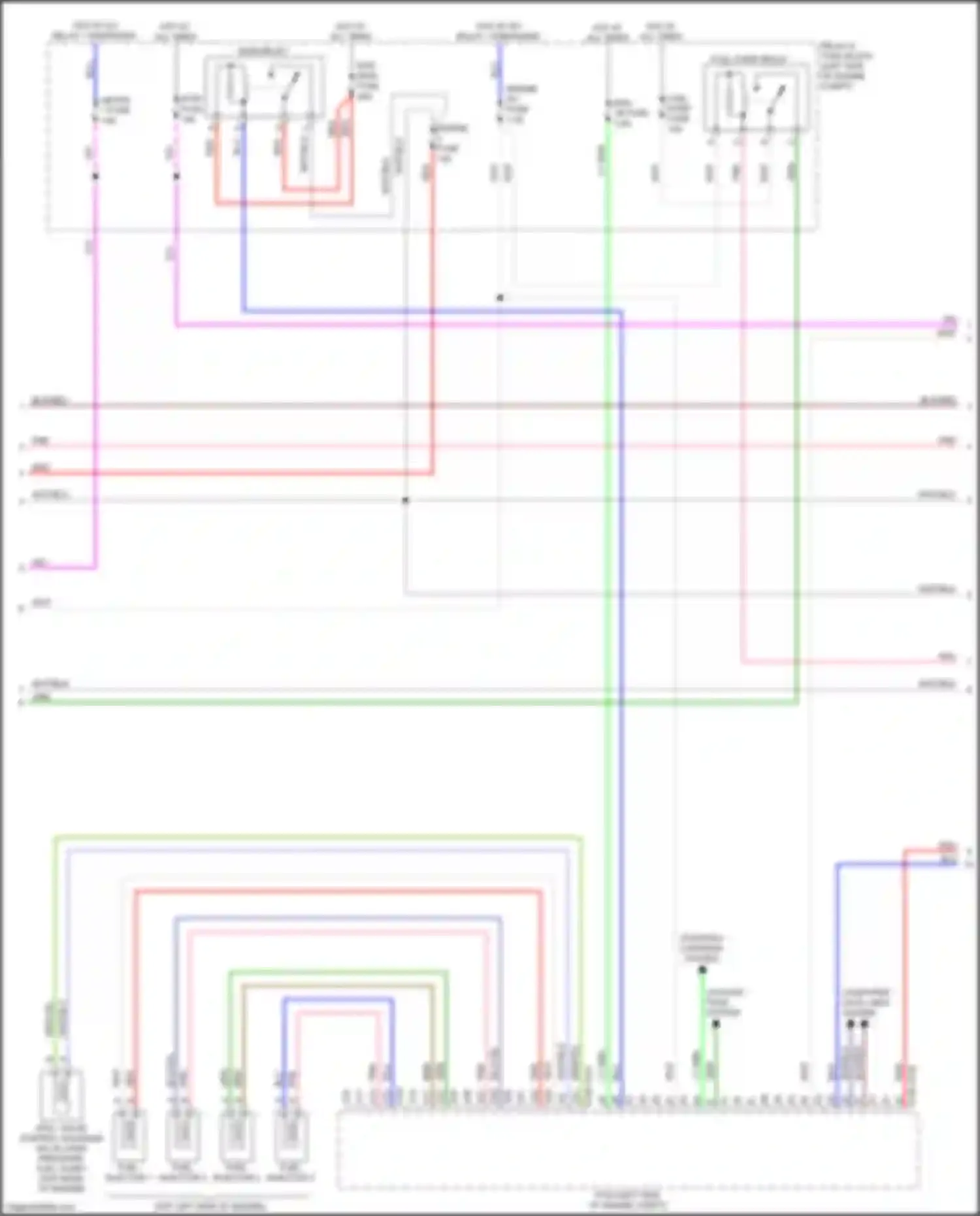 Wiring diagram fuel injector 1 for Mazda MX-5 ND (2015-2024) (1 of 1)