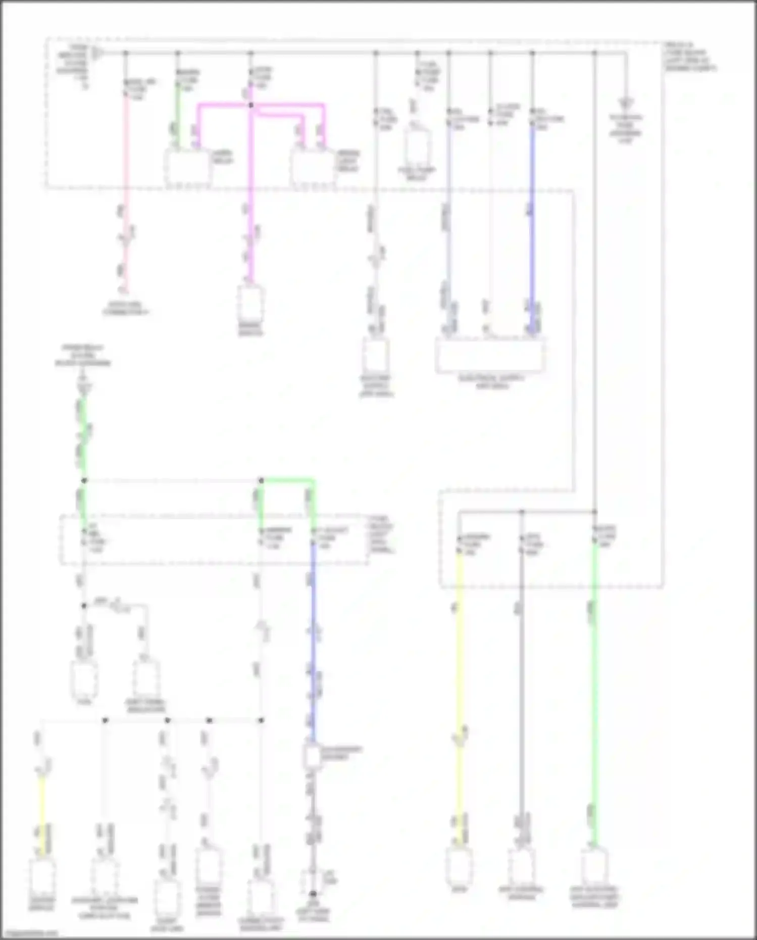 Wiring diagram fuel pump relay for Mazda MX-5 ND (2015-2024) (2 of 4)