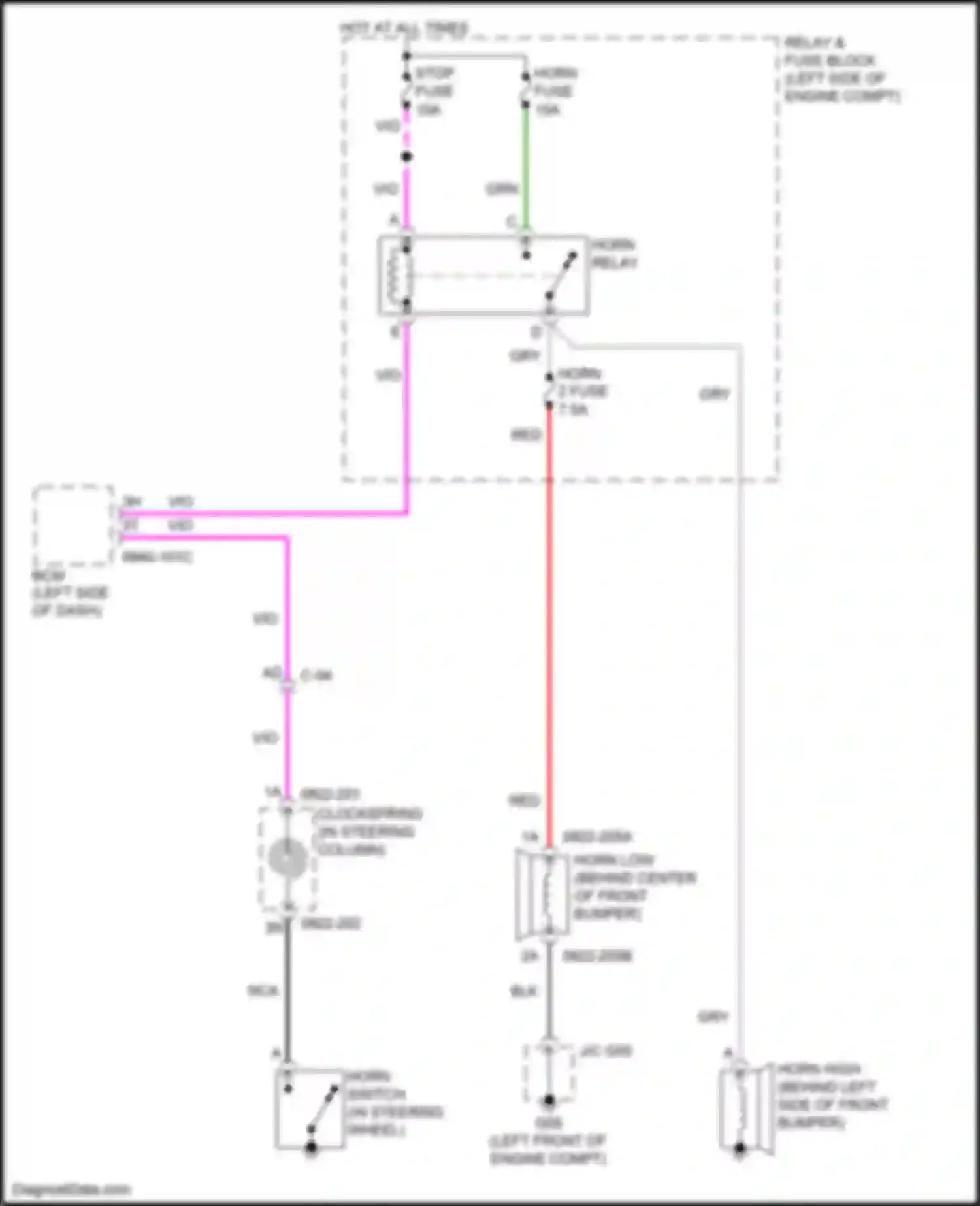 Wiring diagram hot at all times for Mazda MX-5 ND (2015-2024) (16 of 37)
