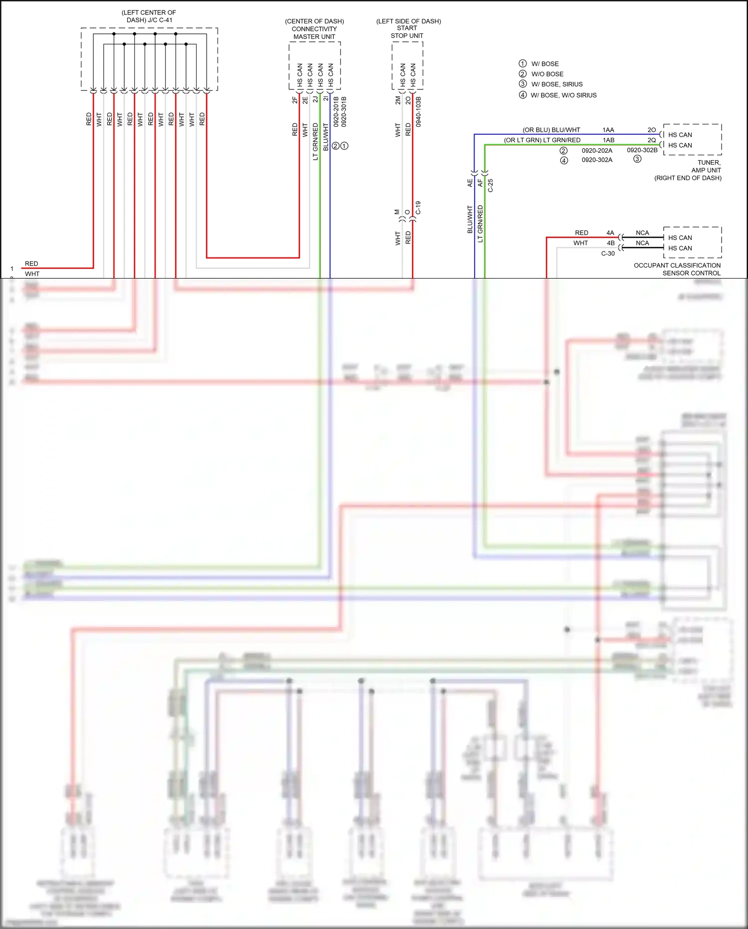 Mazda MX-5 ND (2015-2024) occupant classification sensor control module wiring diagram  (1 of 4)