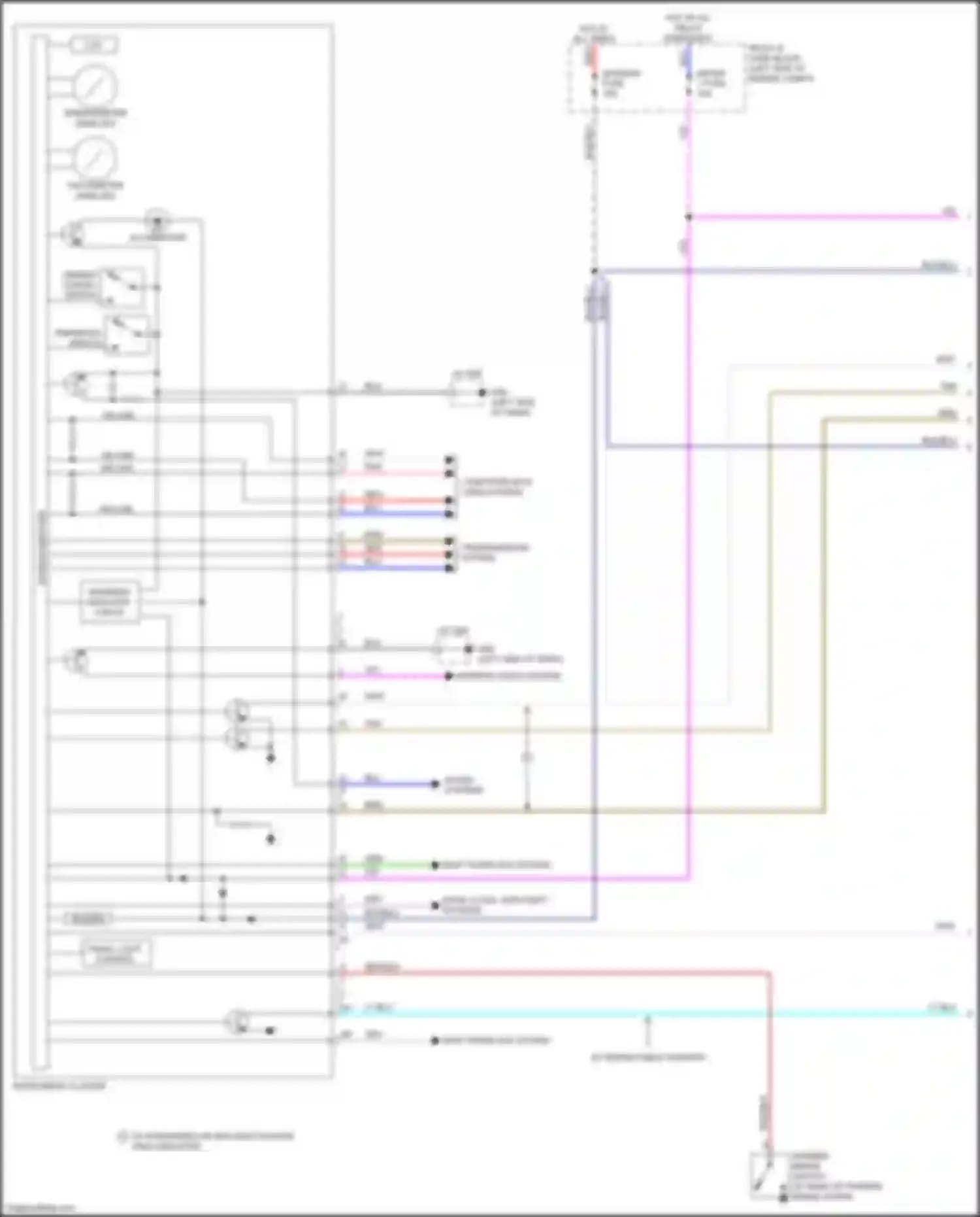 Wiring diagram parking brake switch for Mazda MX-5 ND (2015-2024) (2 of 2)
