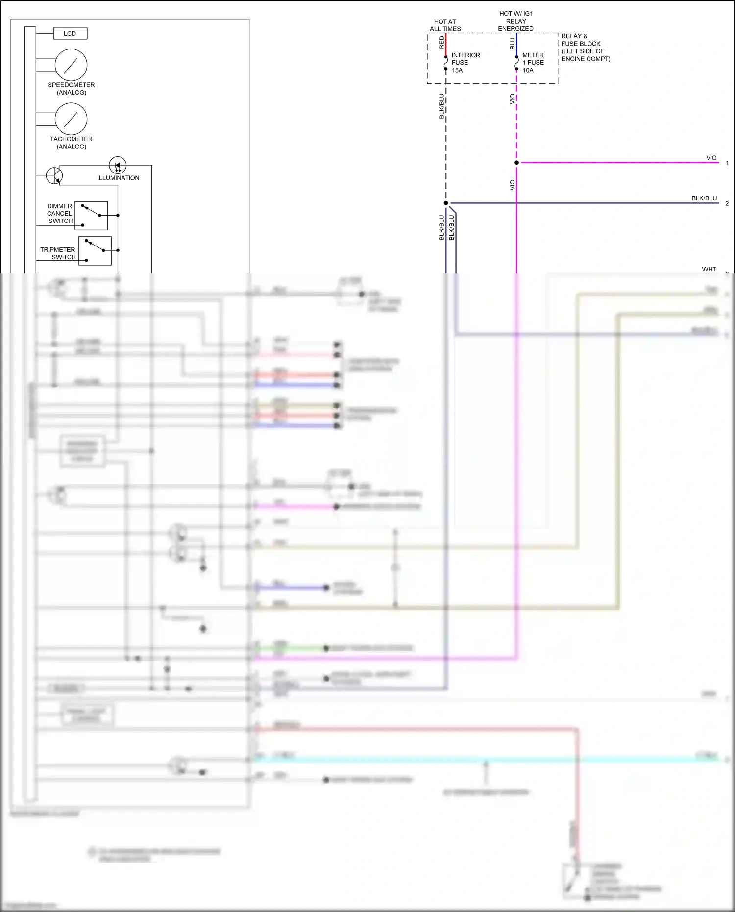 Mazda MX-5 ND (2015-2024) shift interlock system wiring diagram  (2 of 4)