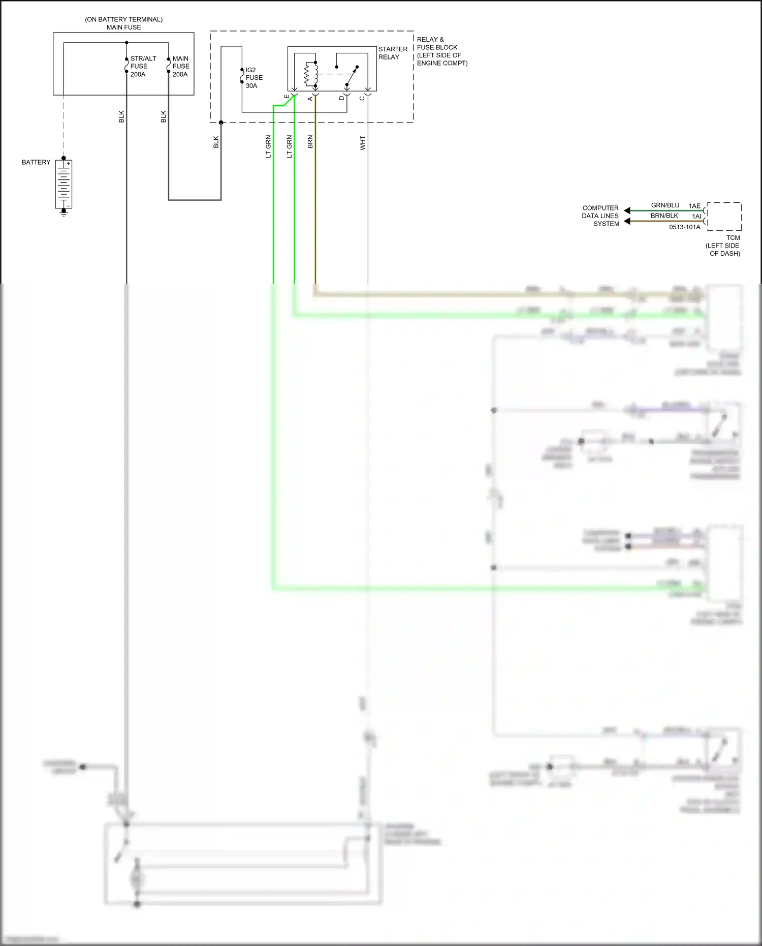 Mazda MX-5 ND (2015-2024) start stop unit wiring diagram  (10 of 14)