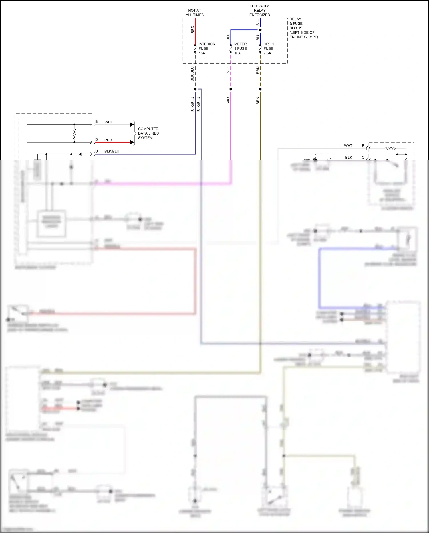 Mazda MX-5 ND (2015-2024) tpms set switch wiring diagram  (2 of 2)