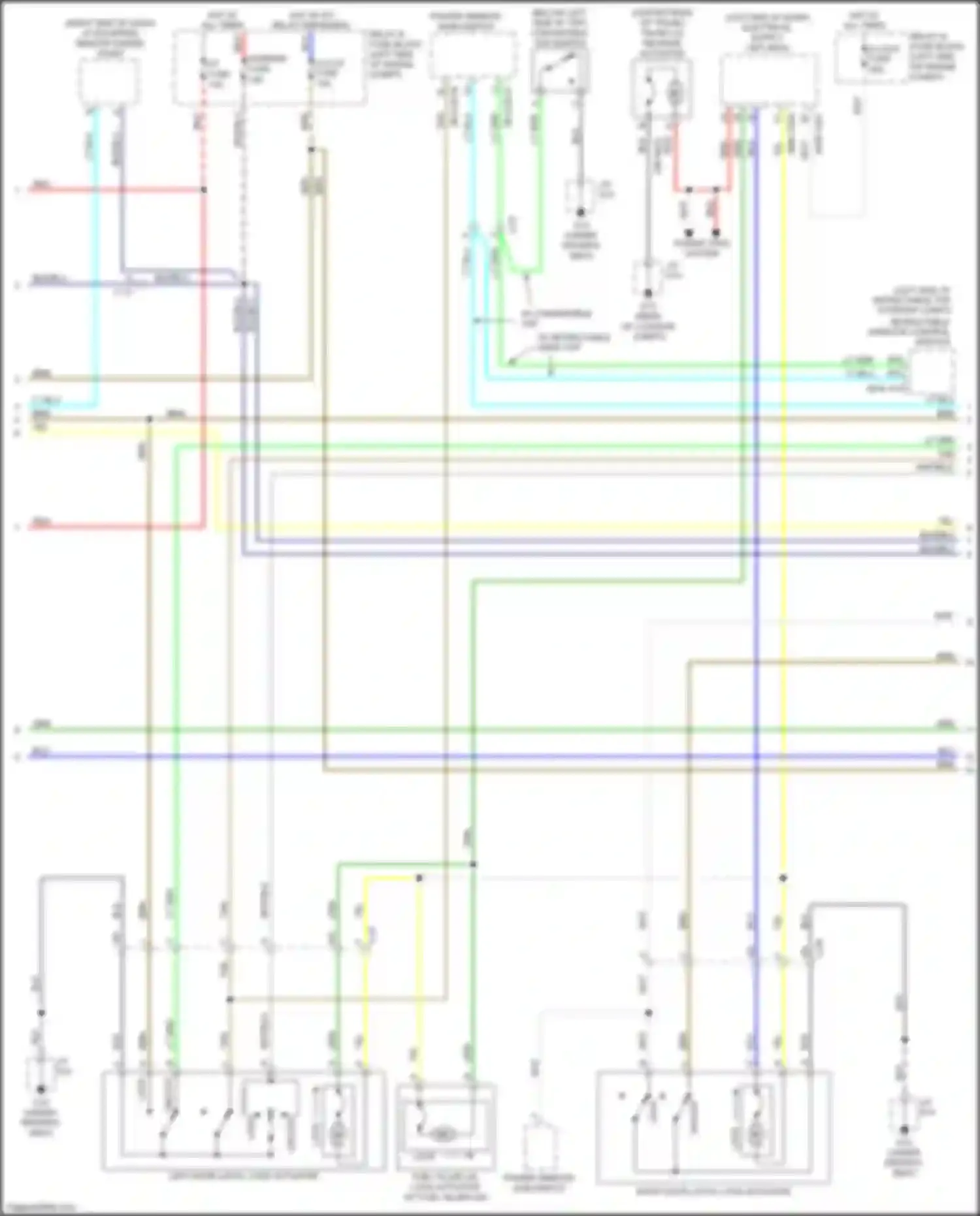 Wiring diagram trunk lid release actuator for Mazda MX-5 ND (2015-2024) (1 of 4)